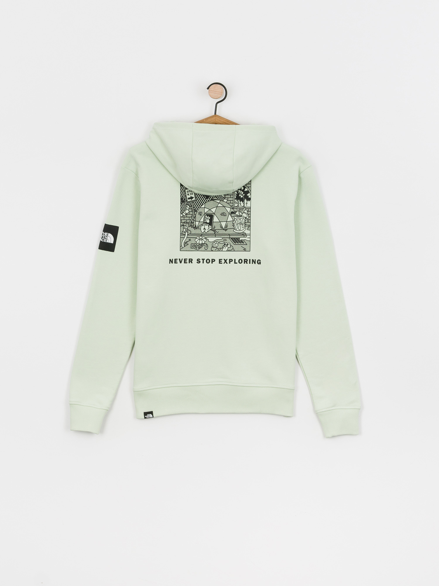 Bluza z kapturem The North Face Black Box HD (green mist)