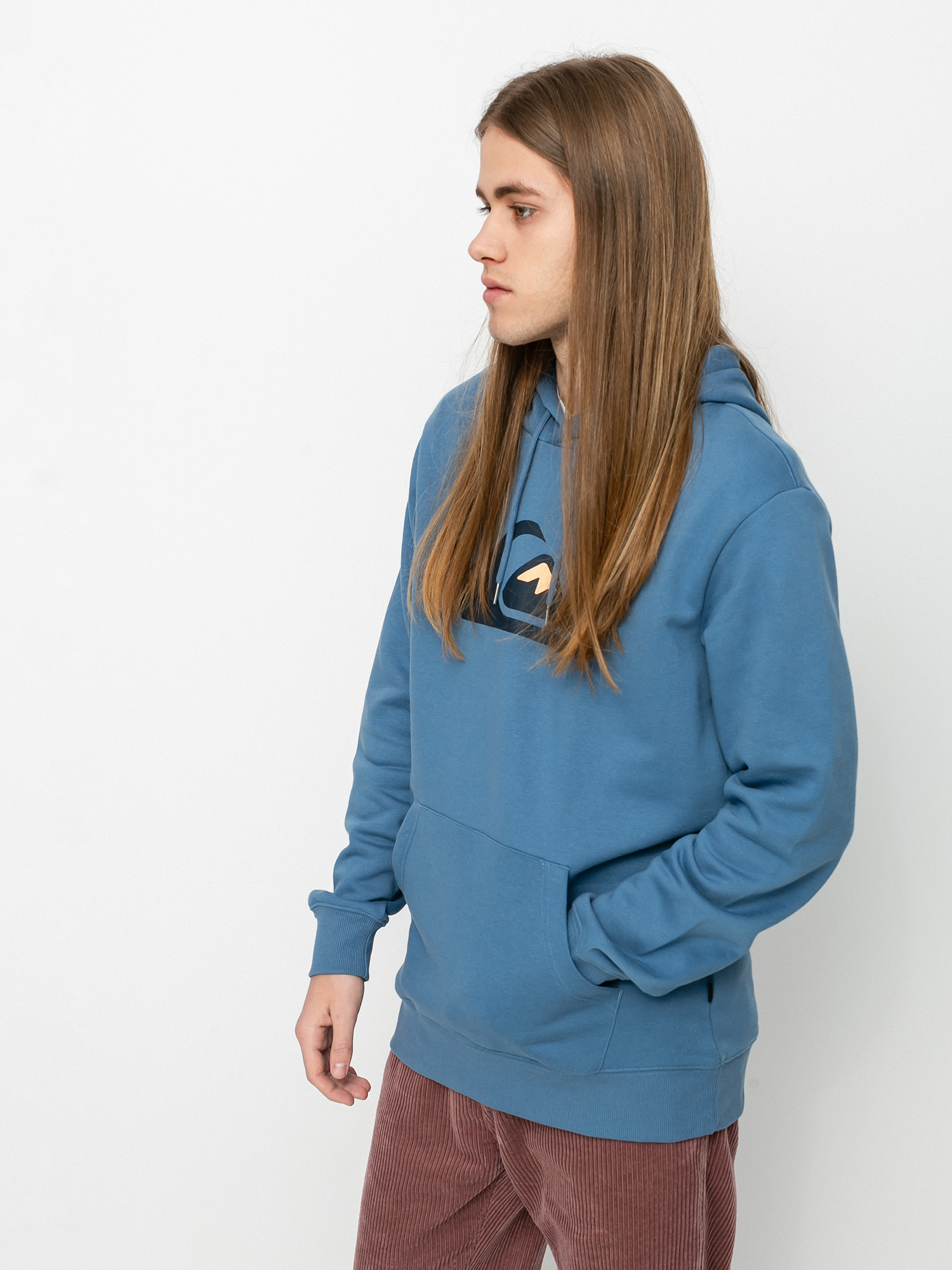 Bluza z kapturem Quiksilver Comp Logo HD (captains blue)