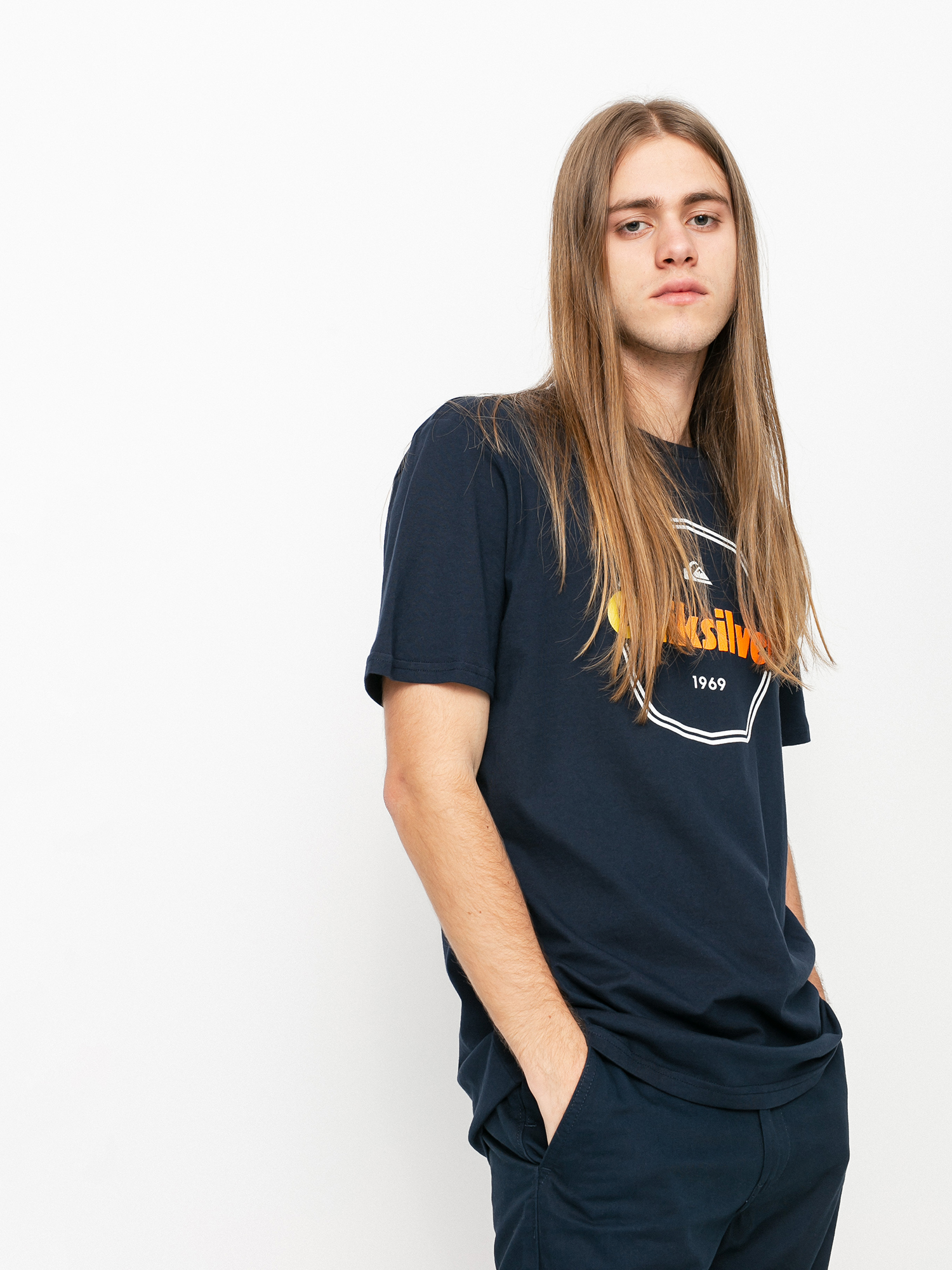 T-shirt Quiksilver Hard Wired (navy blazer)