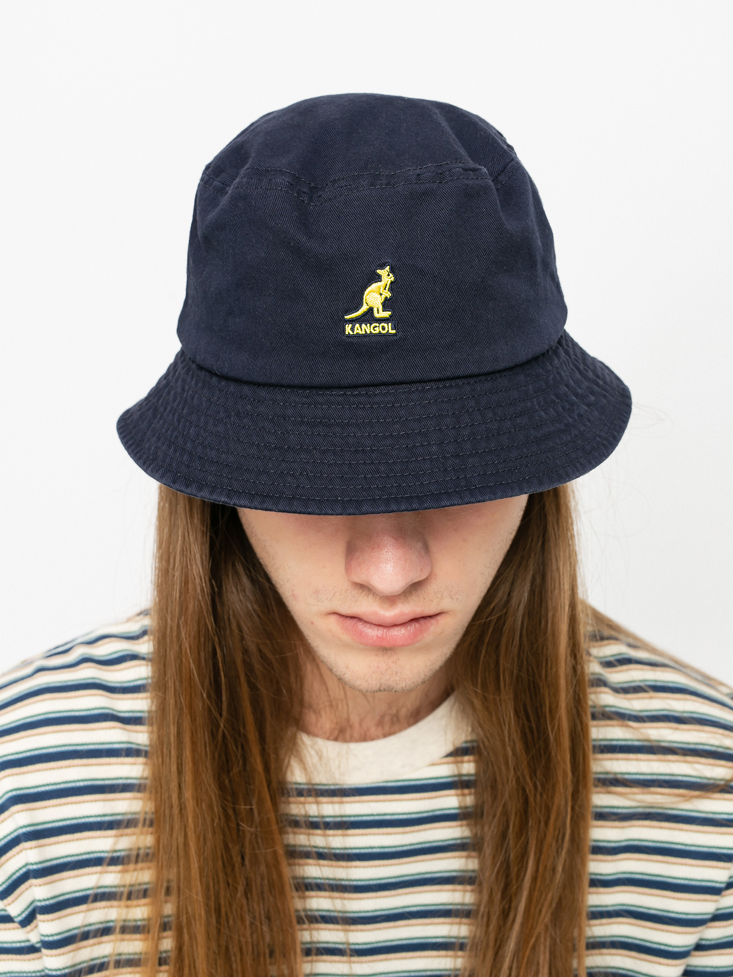 Kapelusz Kangol Washed Bucket (navy)