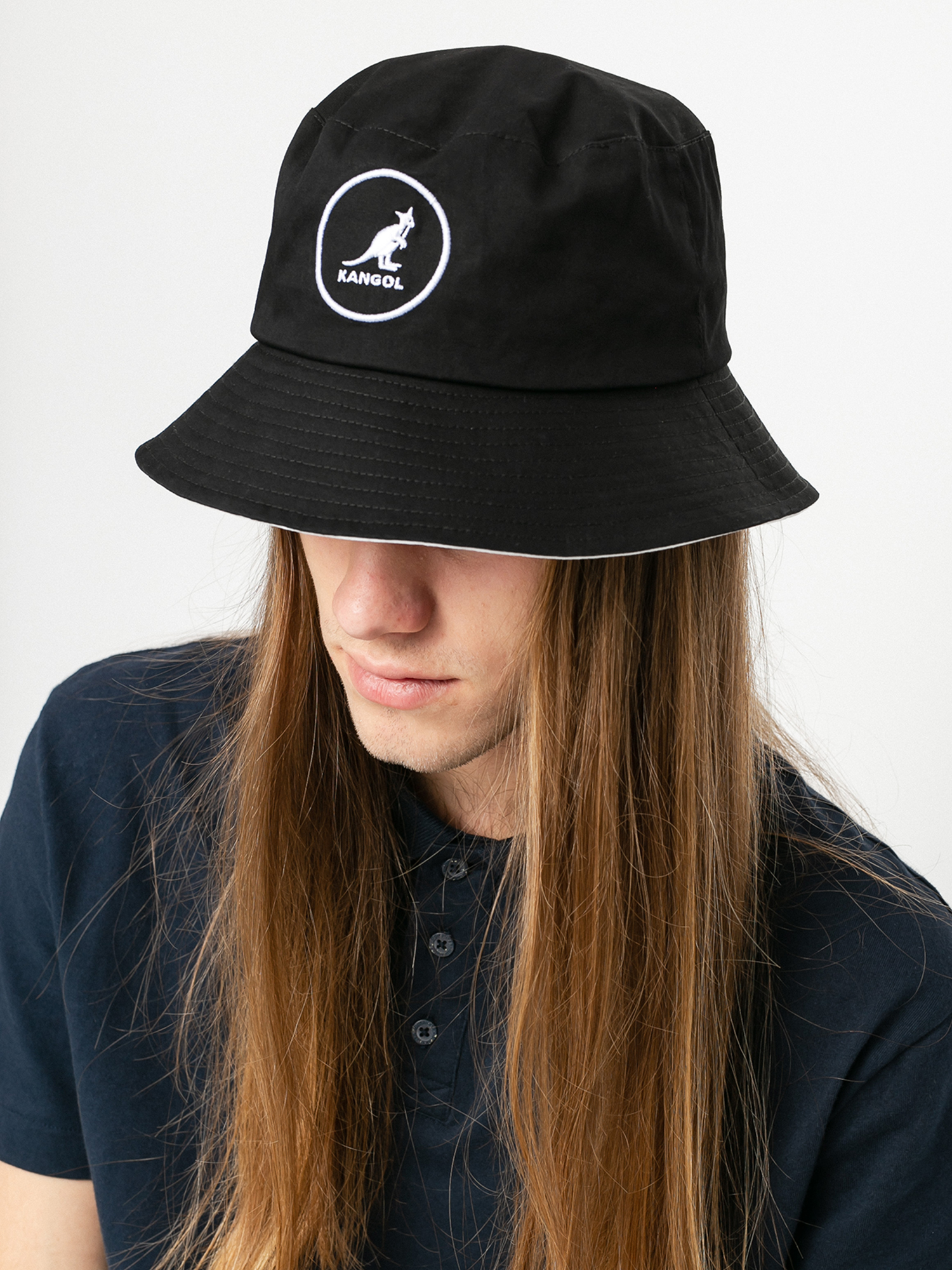 Kapelusz Kangol Cotton Bucket (black)