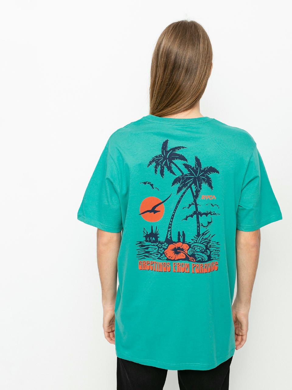 T-shirt RVCA Bliss (turquoise)