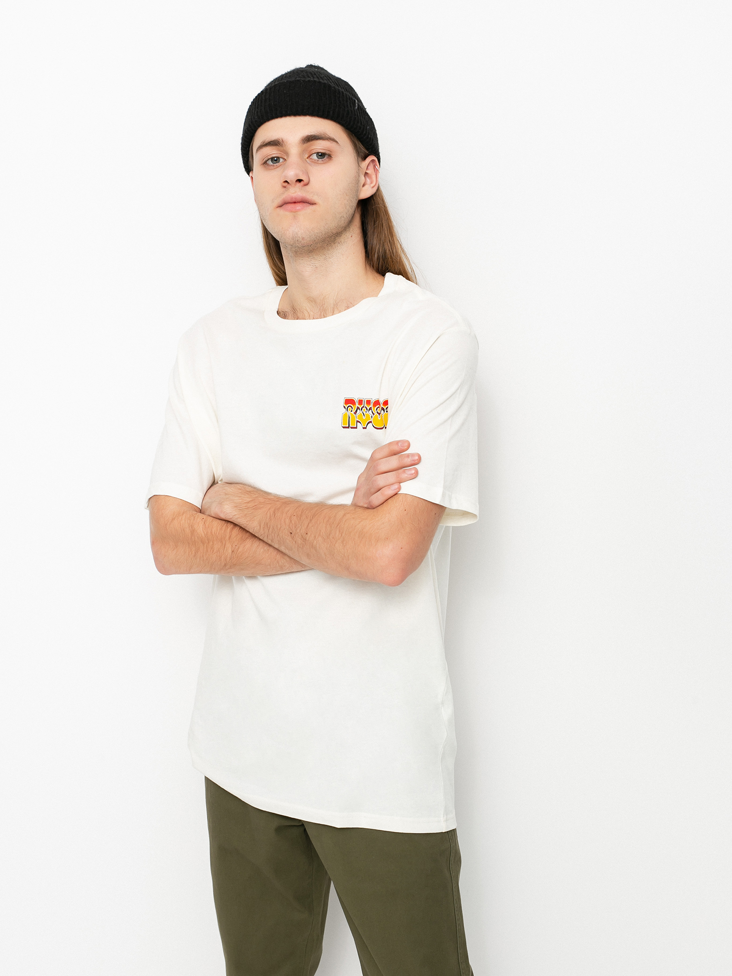 T-shirt RVCA Applerobot (antique white)
