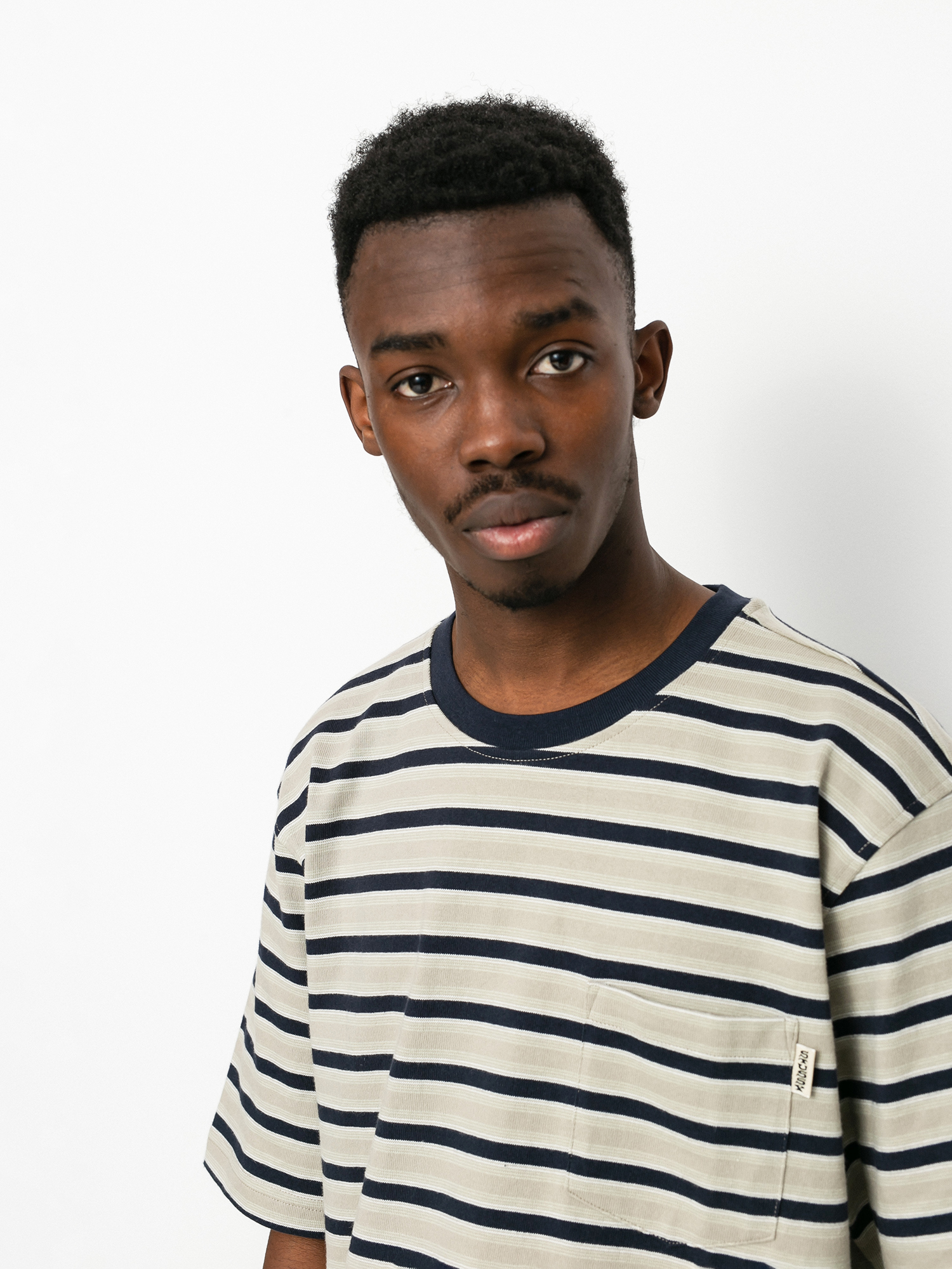 T-shirt Stussy Griffin Stripe (khaki)