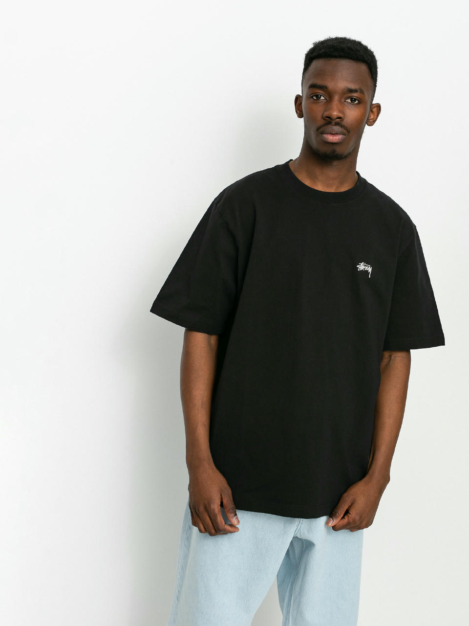 T-shirt Stussy Stock Logo (black)