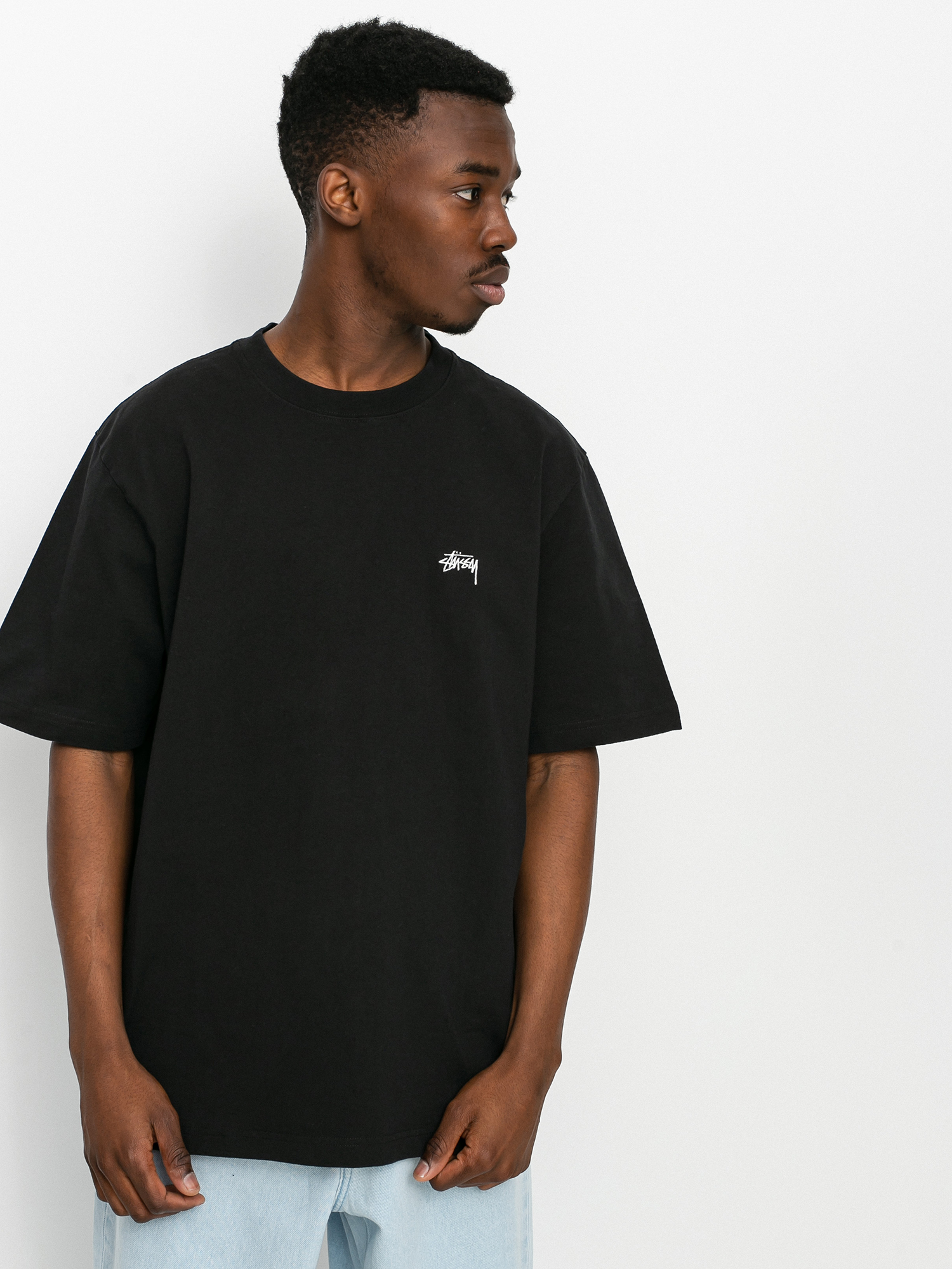 T-shirt Stussy Stock Logo (black)