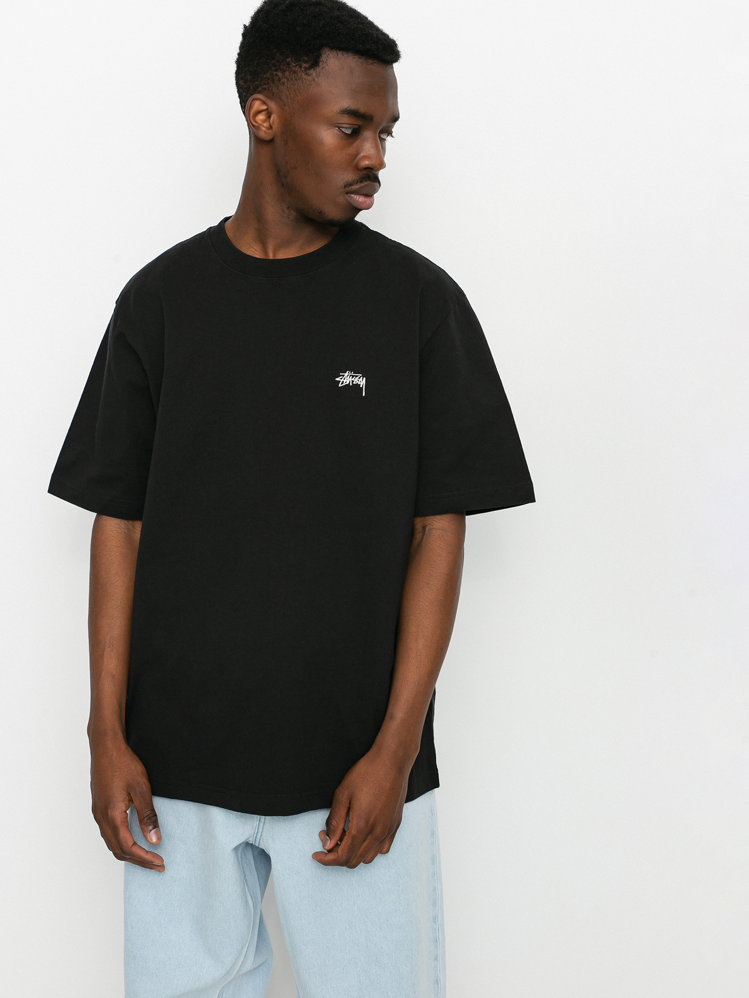 T-shirt Stussy Stock Logo (black)