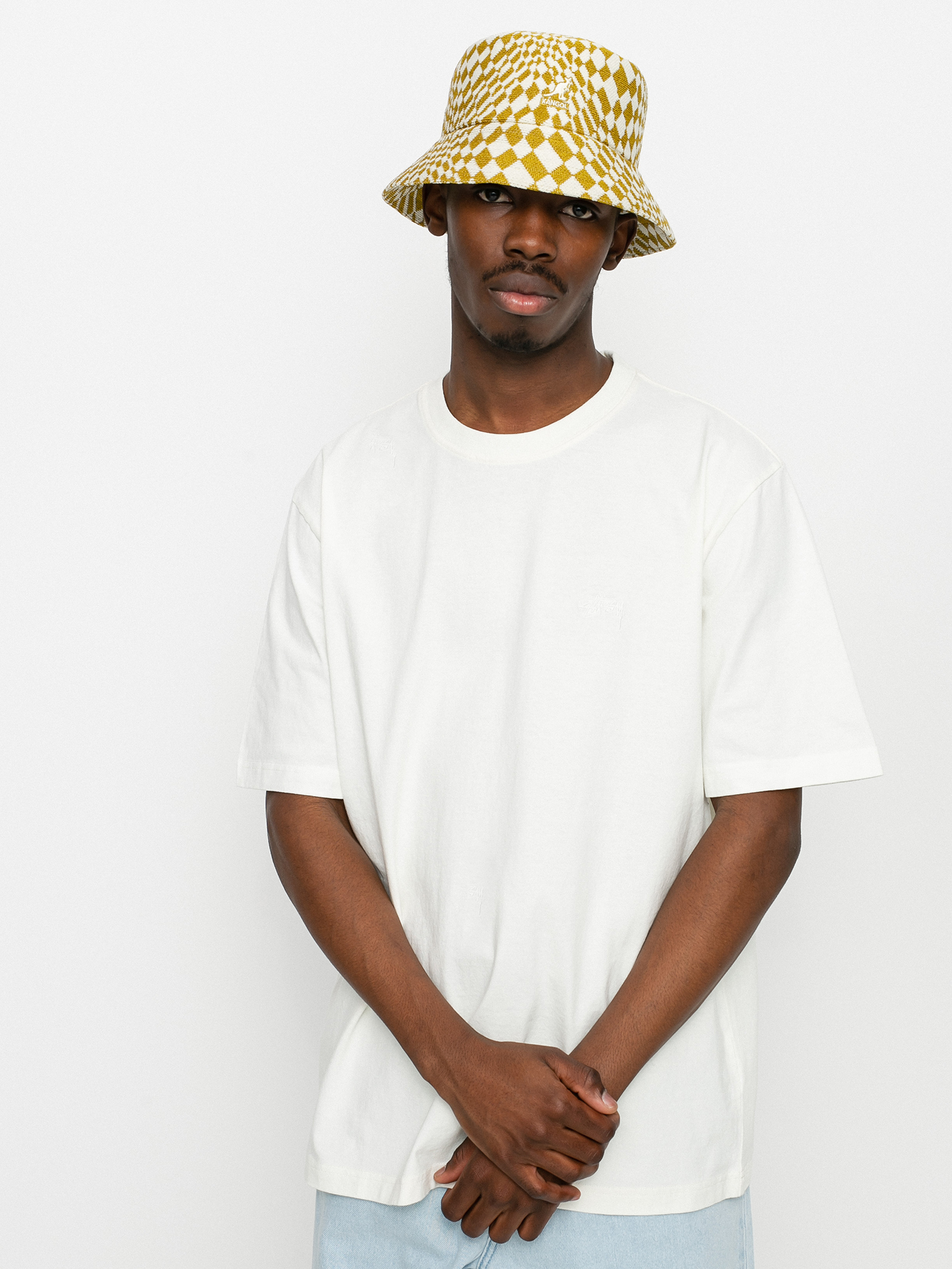 T-shirt Stussy Stock Logo (natural)