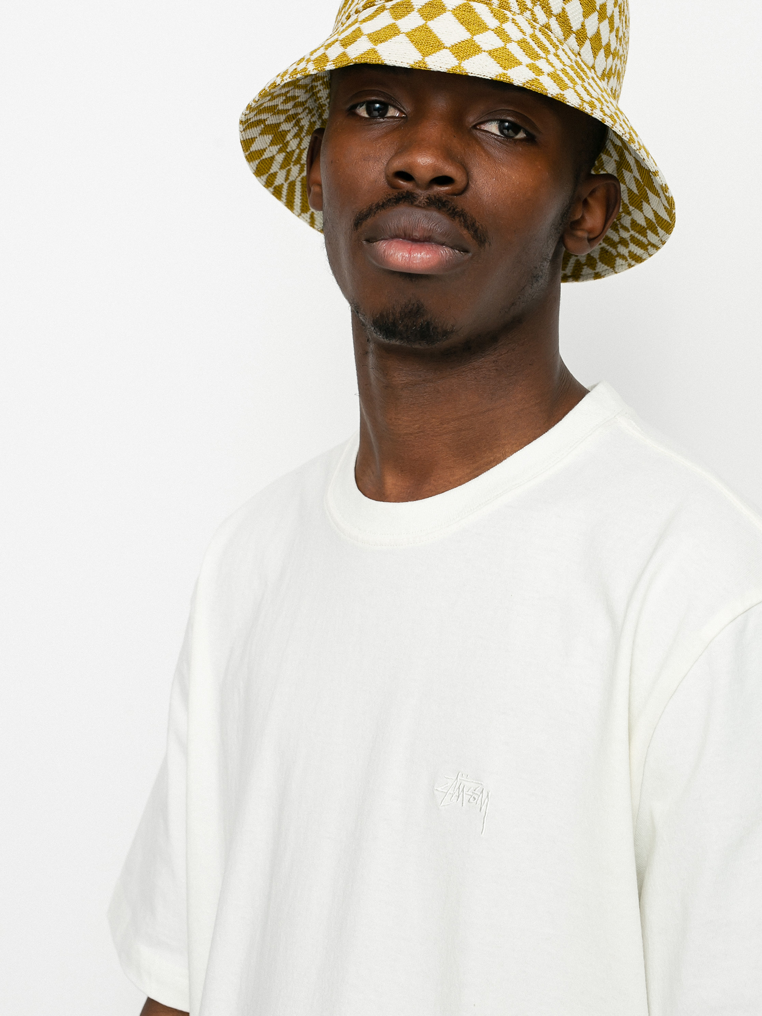 T-shirt Stussy Stock Logo (natural)