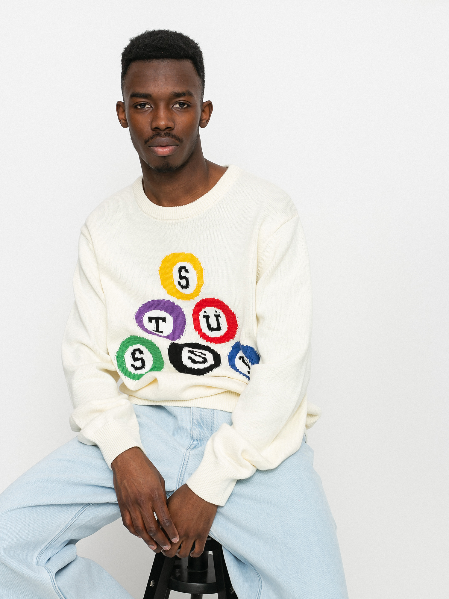 Sweter Stussy Billard (natural)