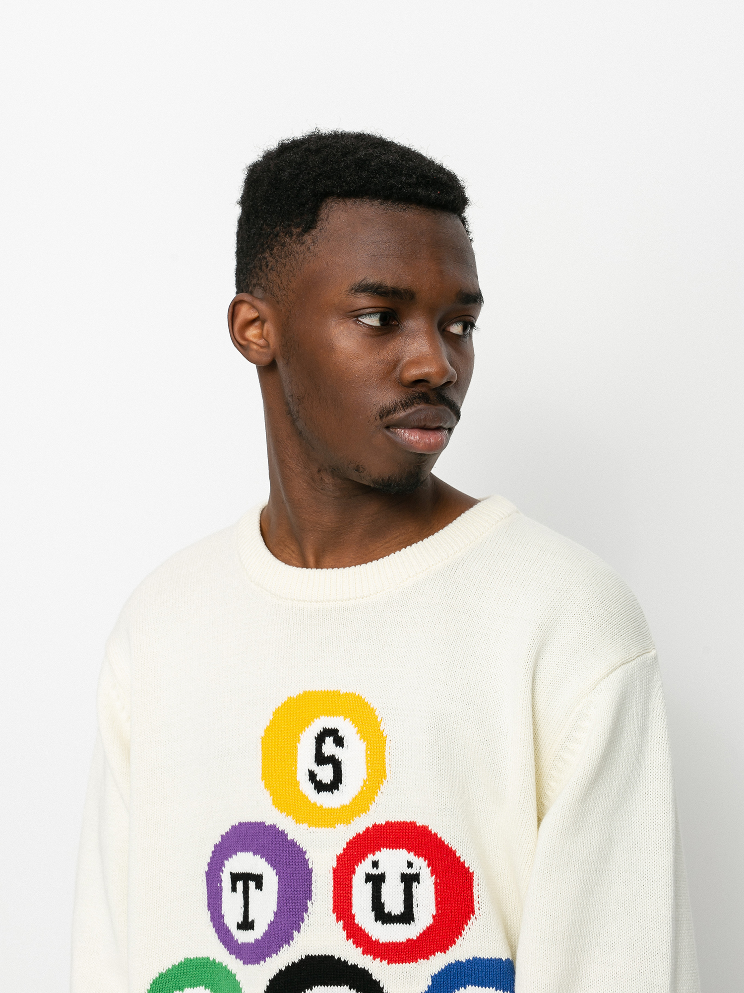 Sweter Stussy Billard (natural)