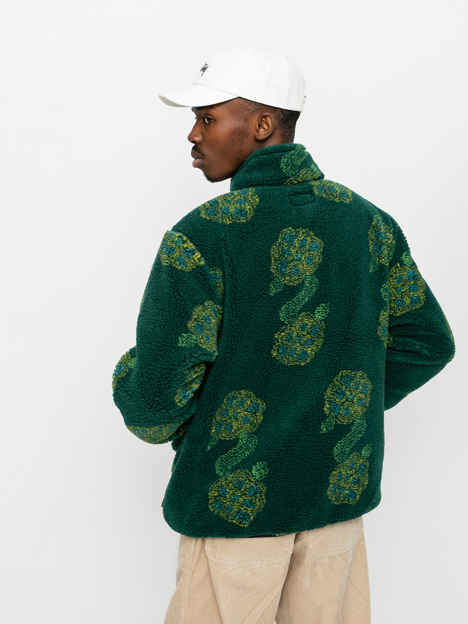 Kurtka Stussy Flor Sherpa Mock (green)
