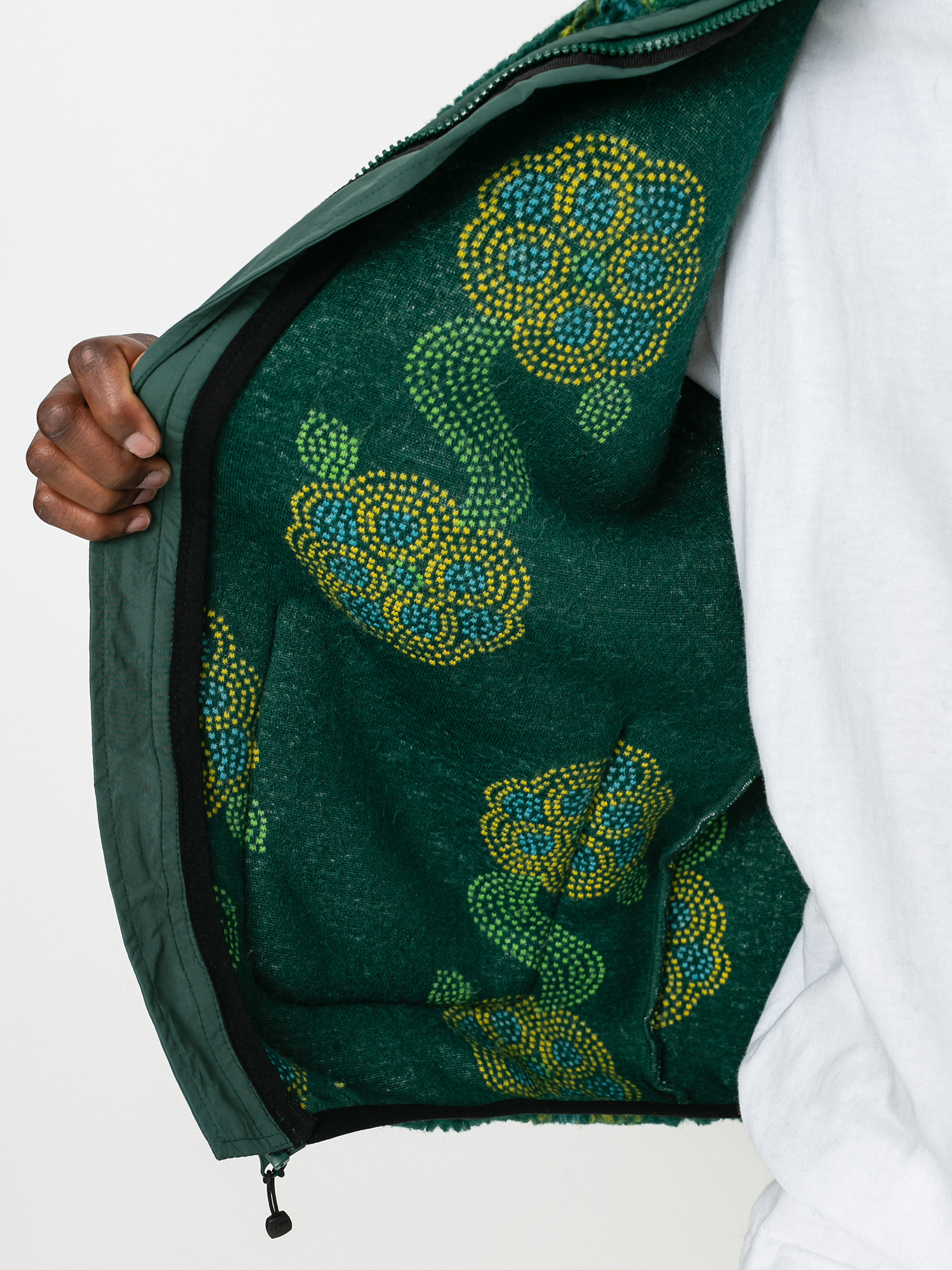 Kurtka Stussy Flor Sherpa Mock (green)