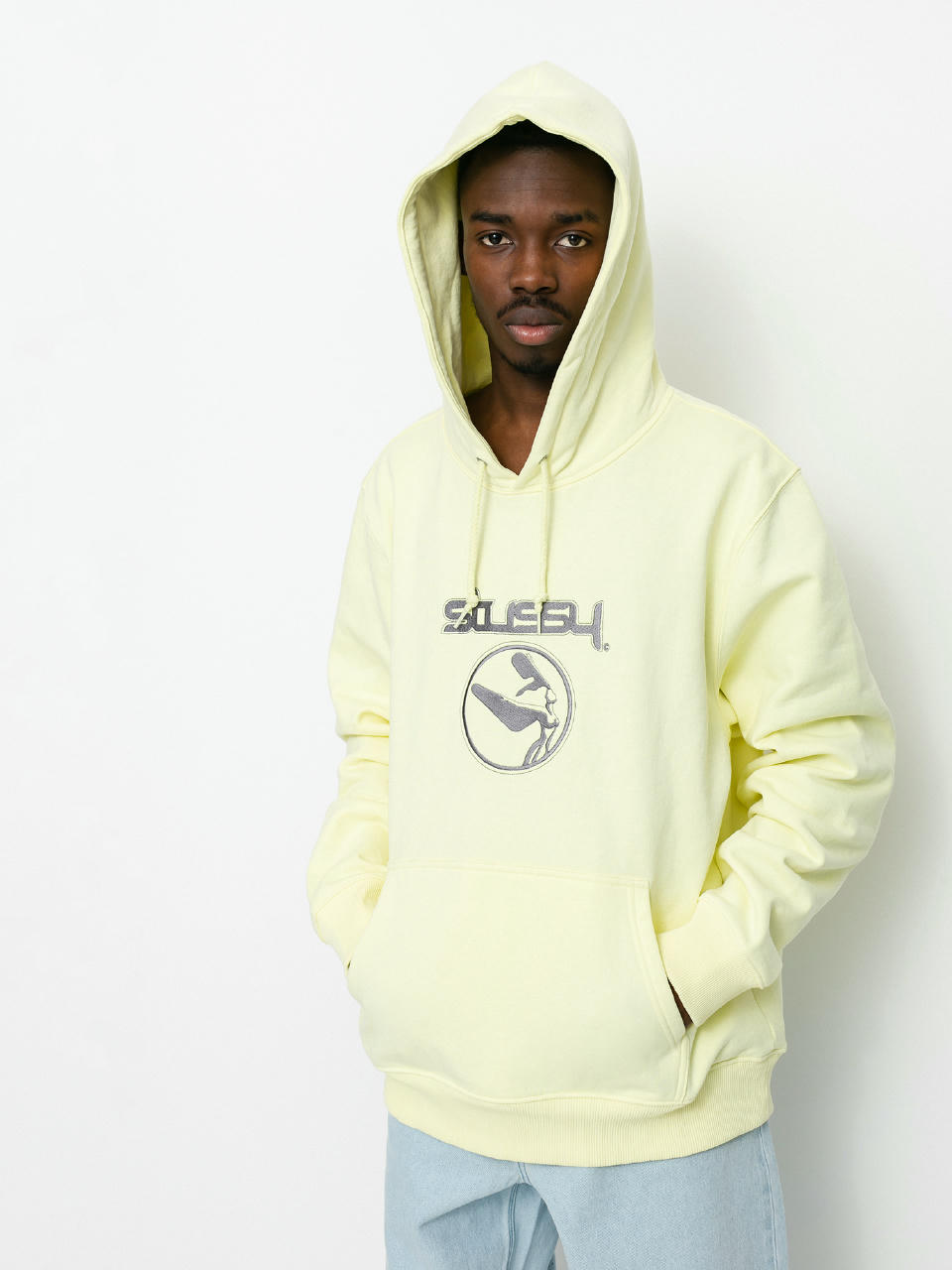 Bluza z kapturem Stussy Flight App HD (pale yellow)