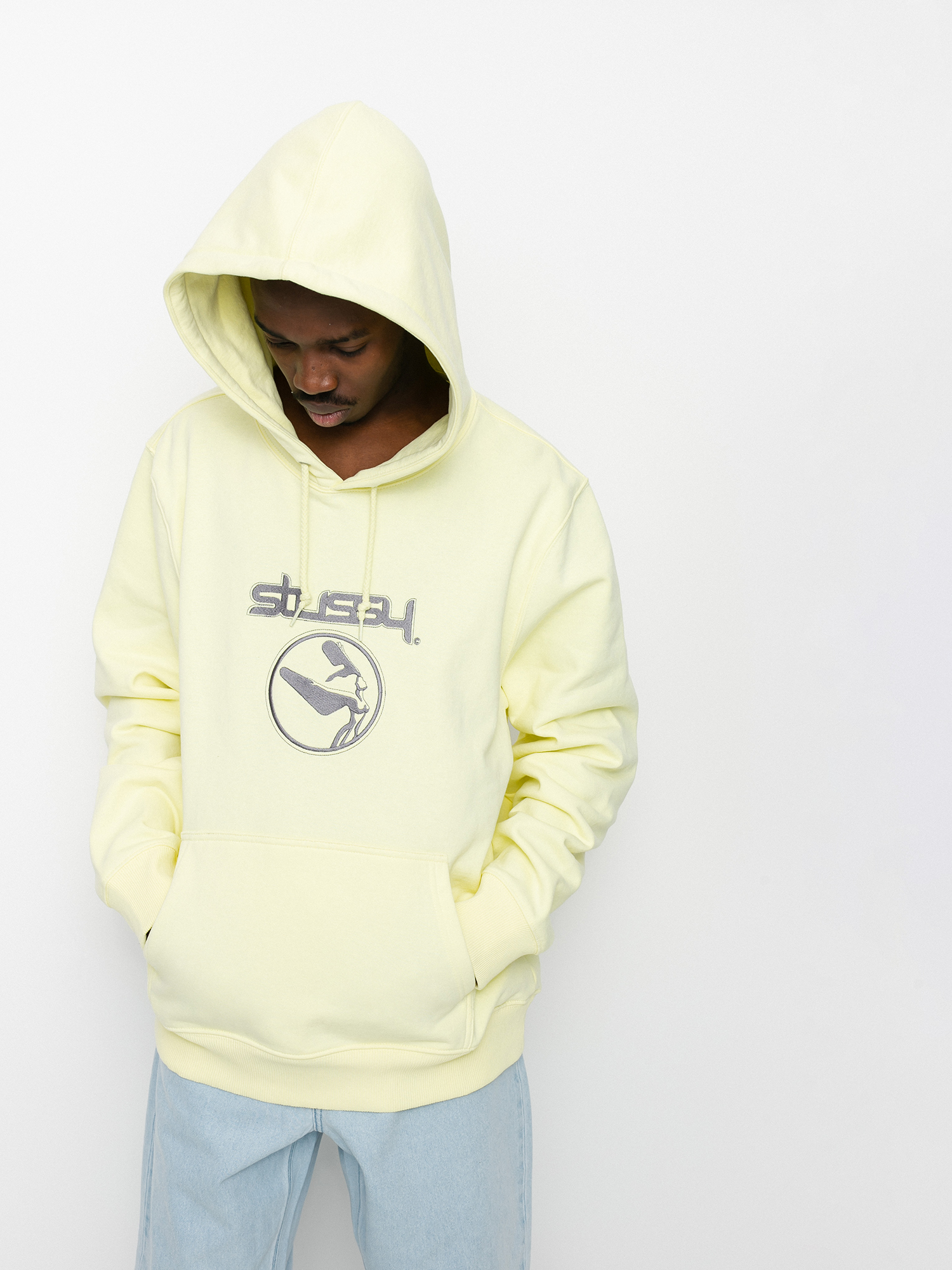 Bluza z kapturem Stussy Flight App HD (pale yellow)