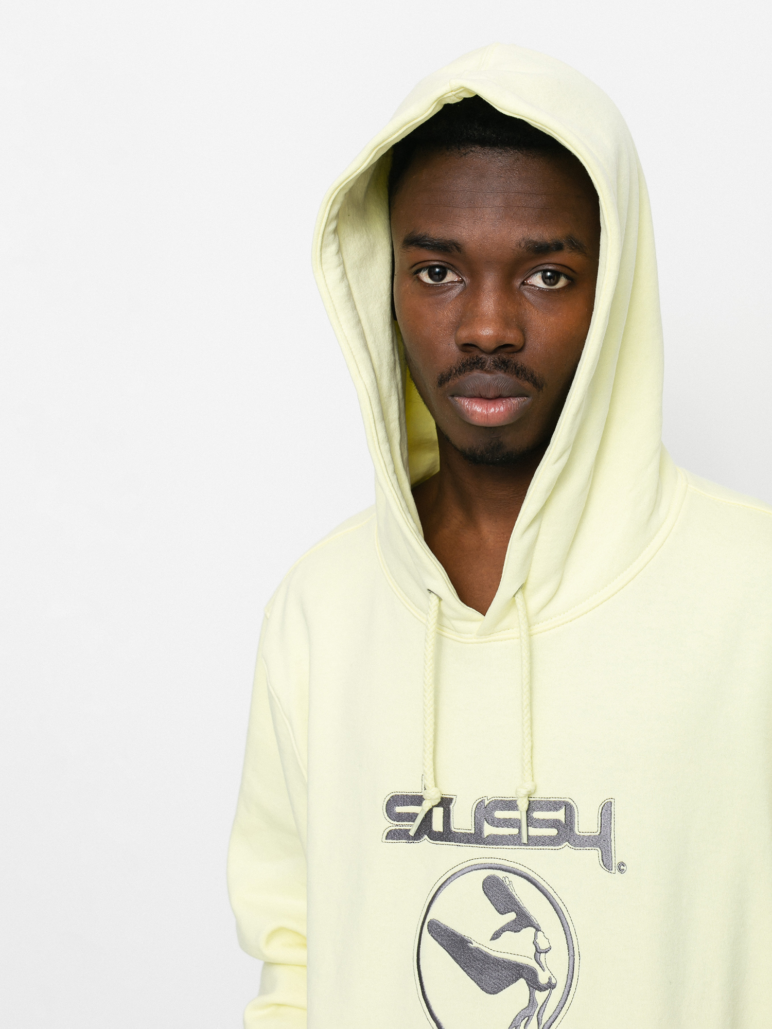 Bluza z kapturem Stussy Flight App HD (pale yellow)