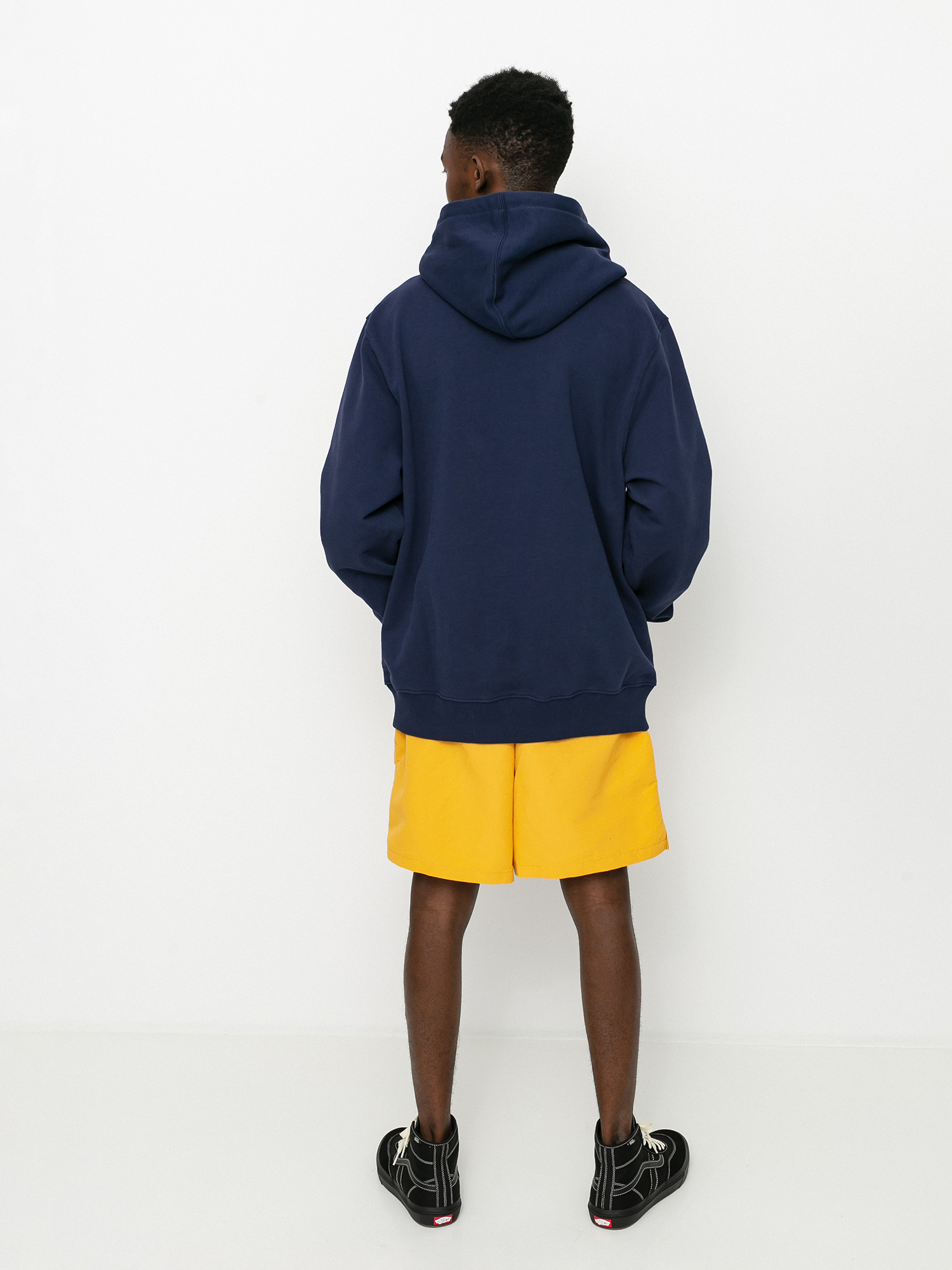 Bluza z kapturem Stussy Basic Stussy App HD (navy)