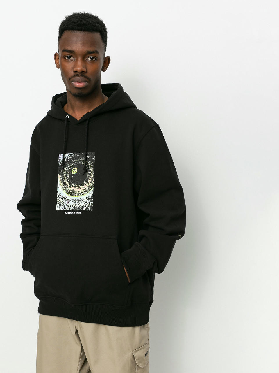 Bluza z kapturem Stussy Acid Eye HD (black)