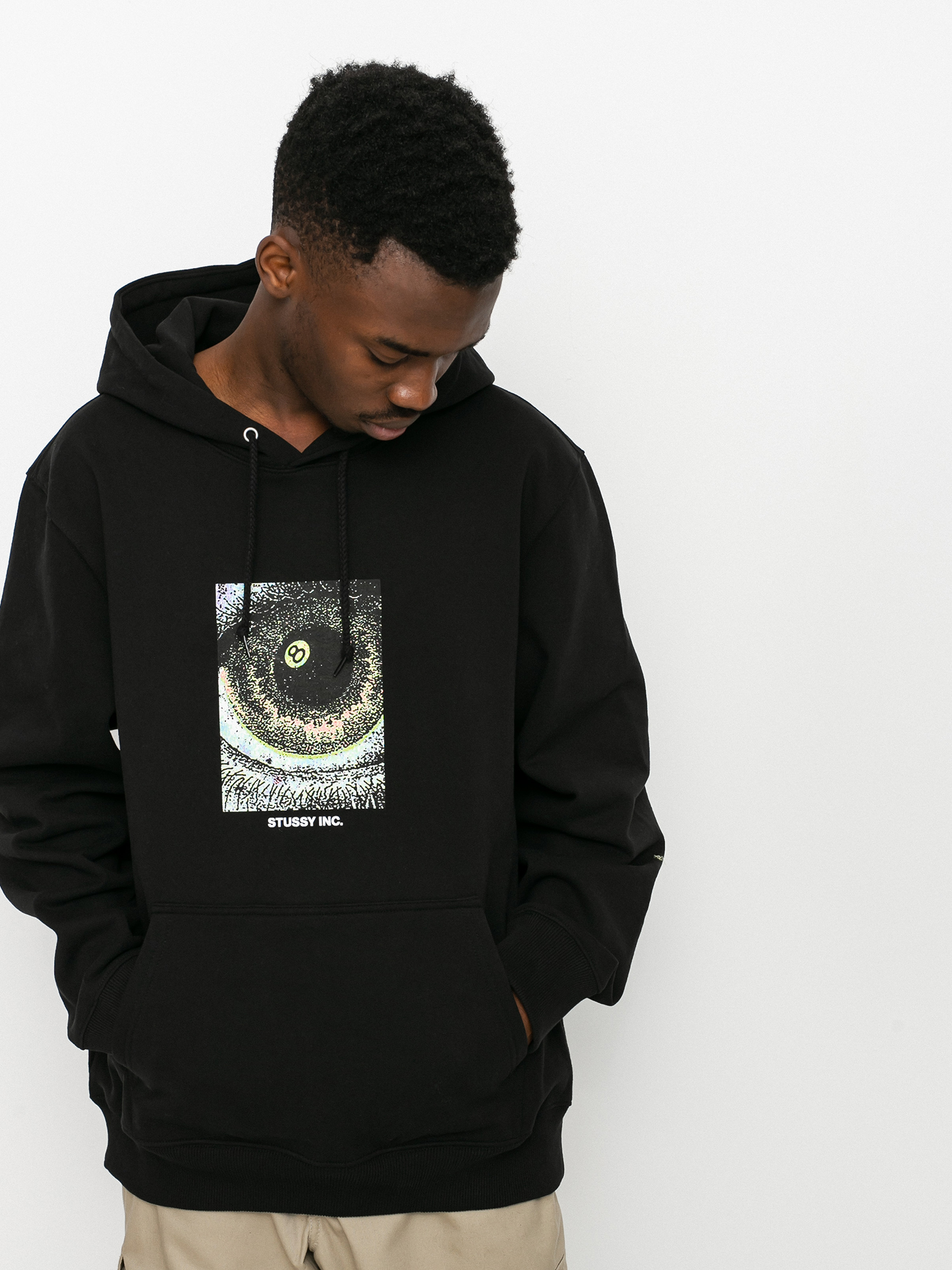 Bluza z kapturem Stussy Acid Eye HD (black)