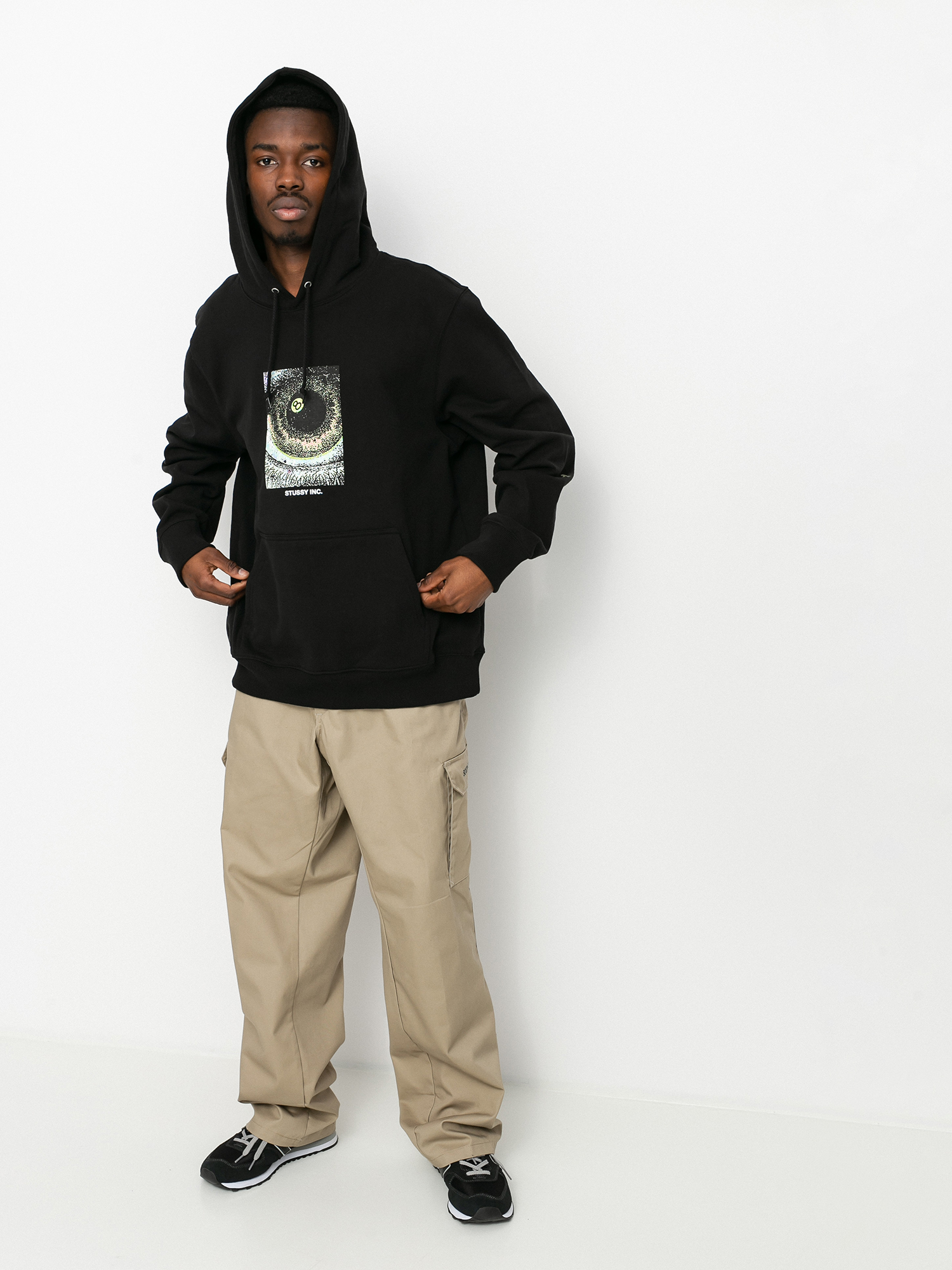 Bluza z kapturem Stussy Acid Eye HD (black)