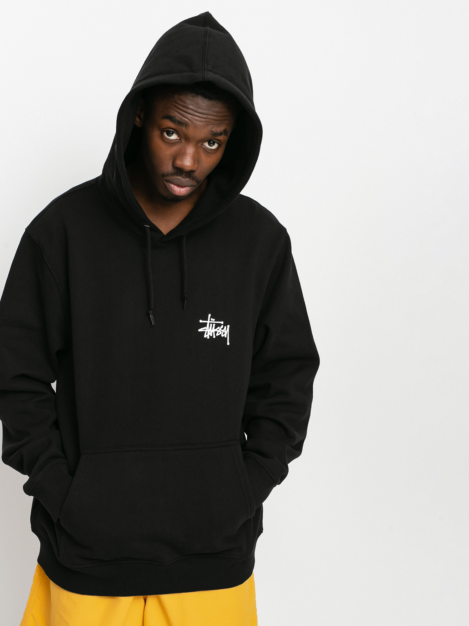 Bluza z kapturem Stussy Basic Stussy HD (black)