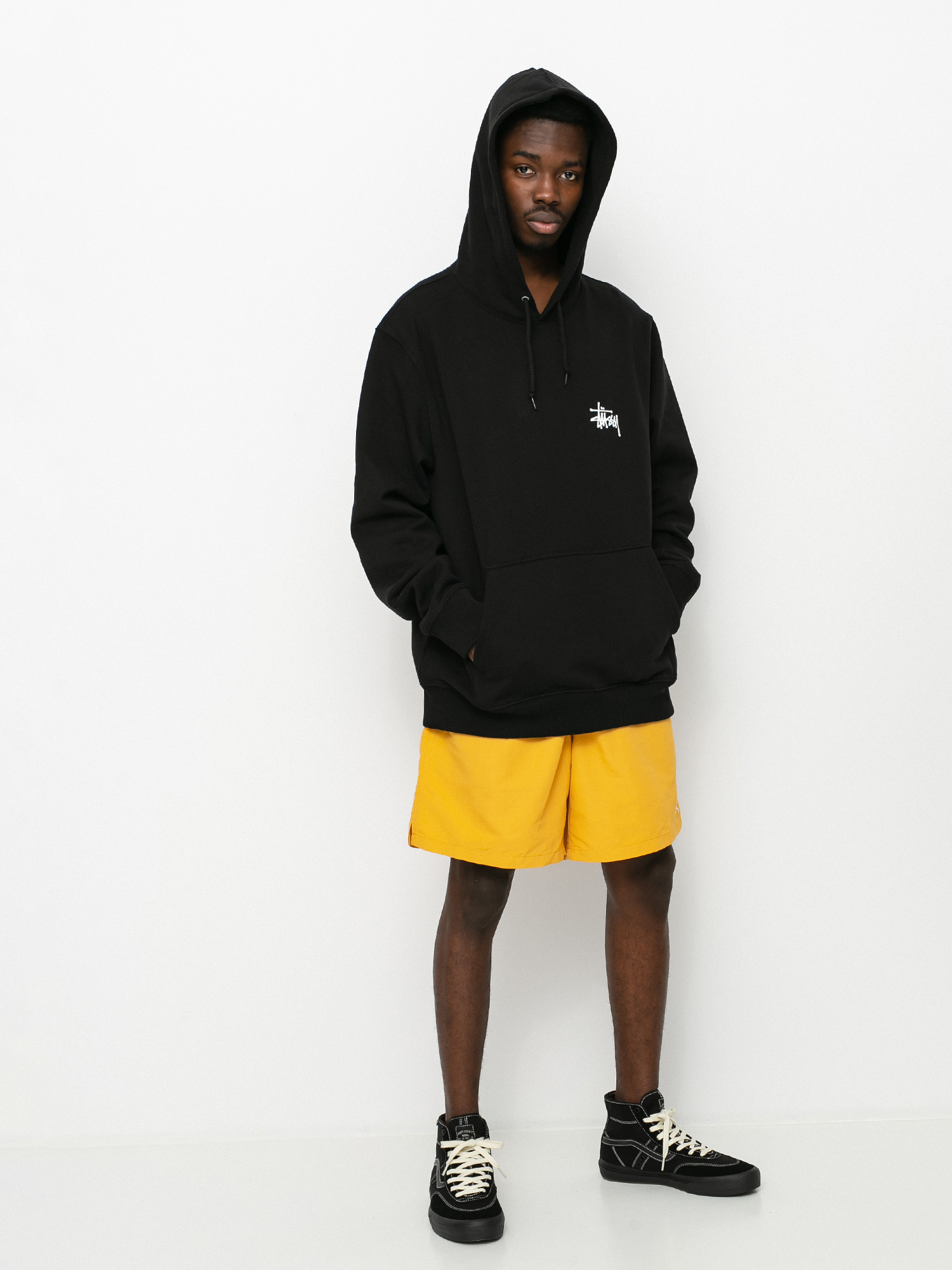 Bluza z kapturem Stussy Basic Stussy HD (black)