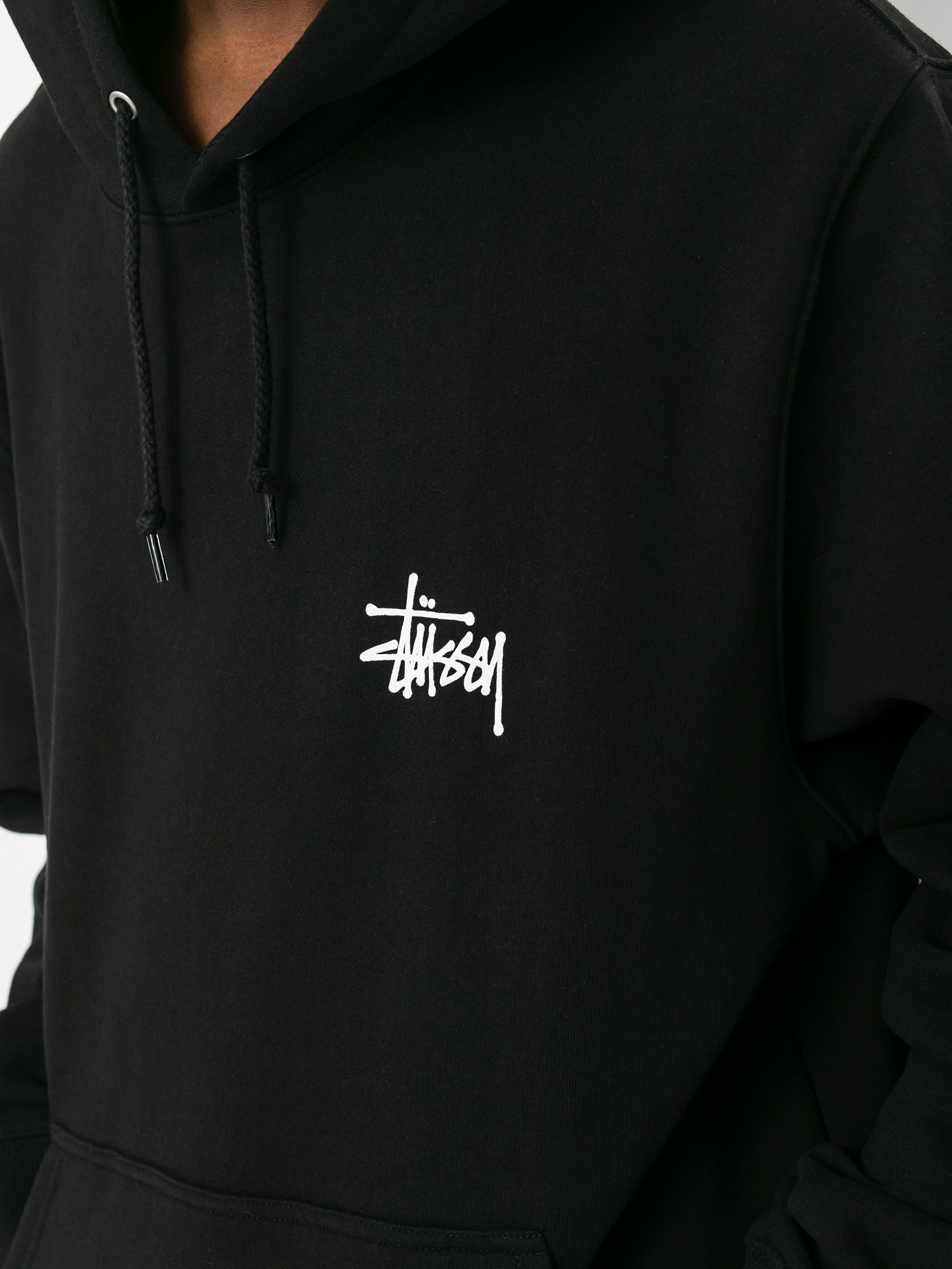 Bluza z kapturem Stussy Basic Stussy HD (black)