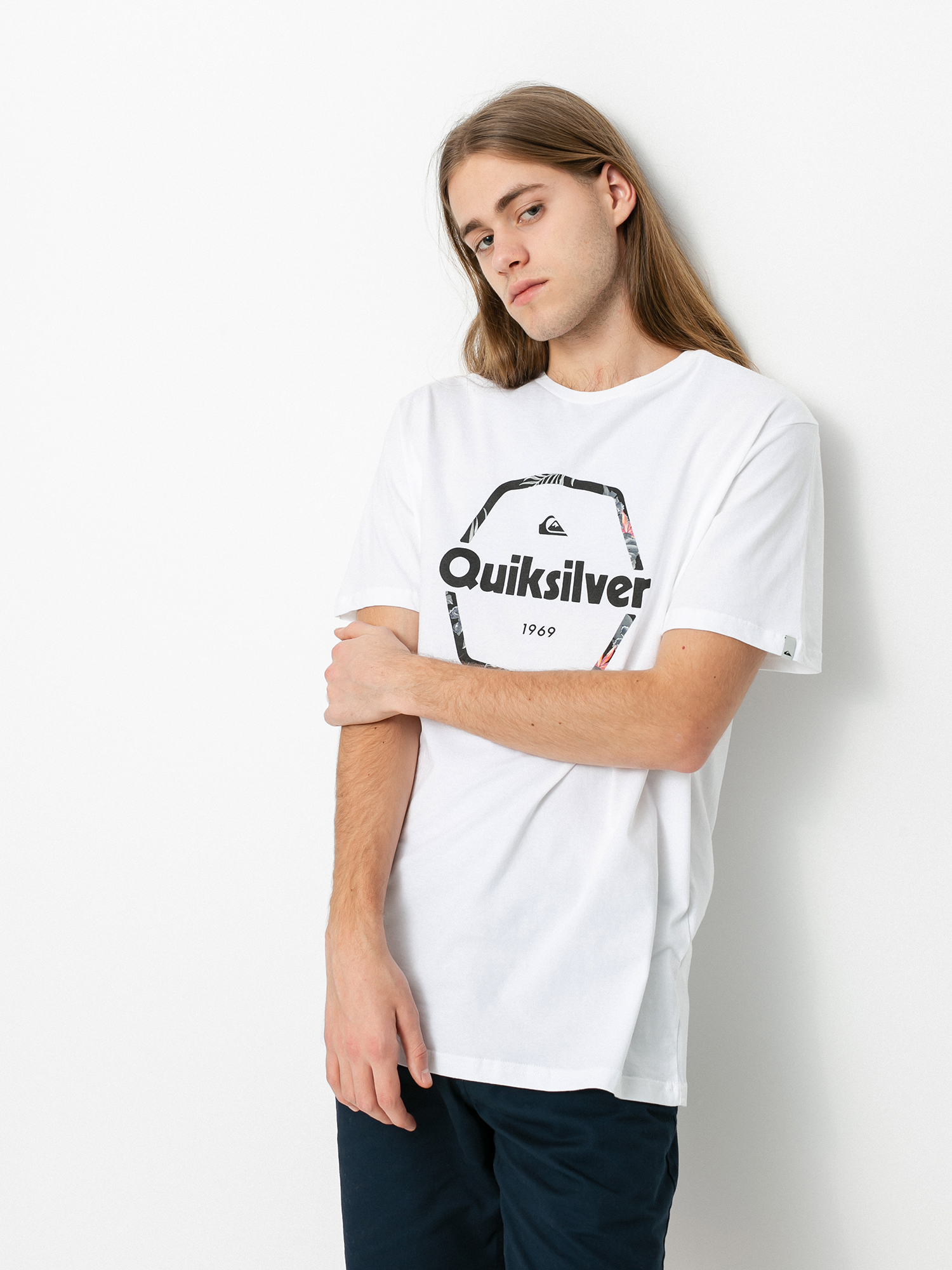 T-shirt Quiksilver Hard Wired (white)