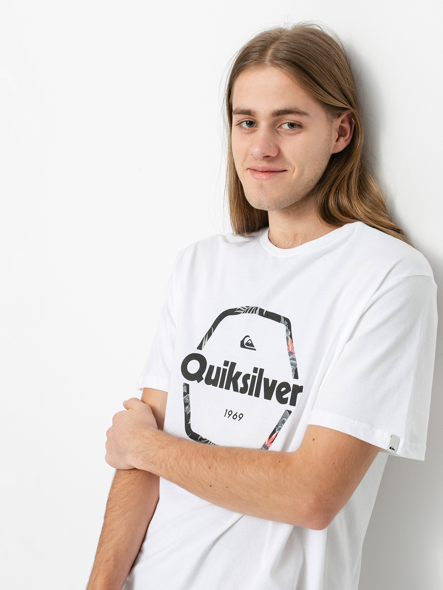 T-shirt Quiksilver Hard Wired (white)