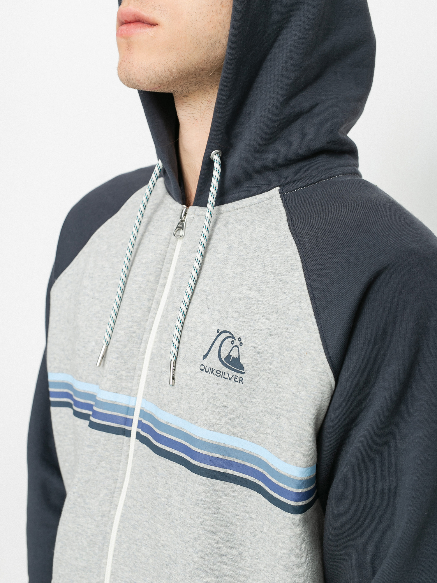 Bluza z kapturem Quiksilver Everyday Screen ZHD (light grey heather)