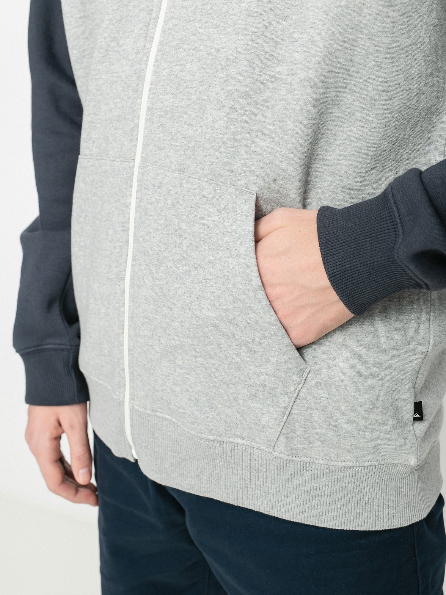 Bluza z kapturem Quiksilver Everyday Screen ZHD (light grey heather)