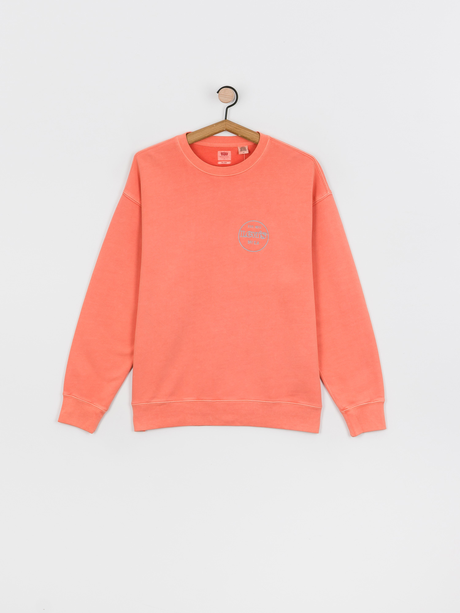 Bluza Levi's® Relaxed T2 Graphic (garment dye coral quartz)