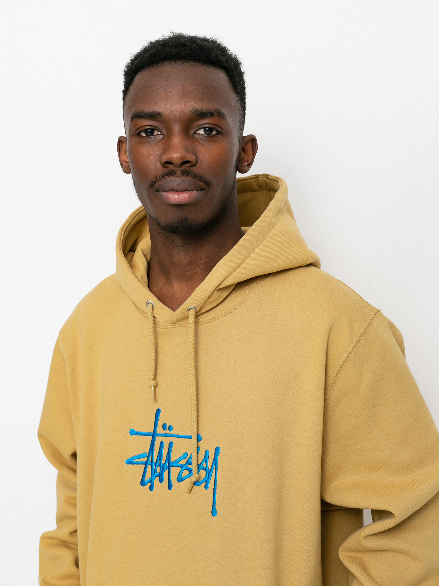 Bluza z kapturem Stussy Basic Stussy App HD (khaki)