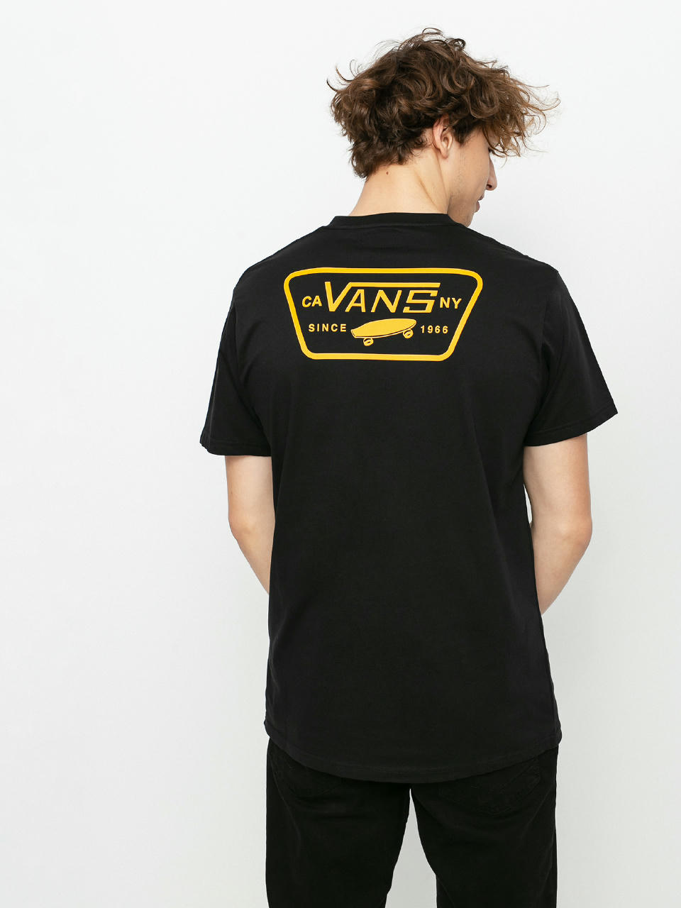 T-shirt Vans Full Patch Back (black/saffron)