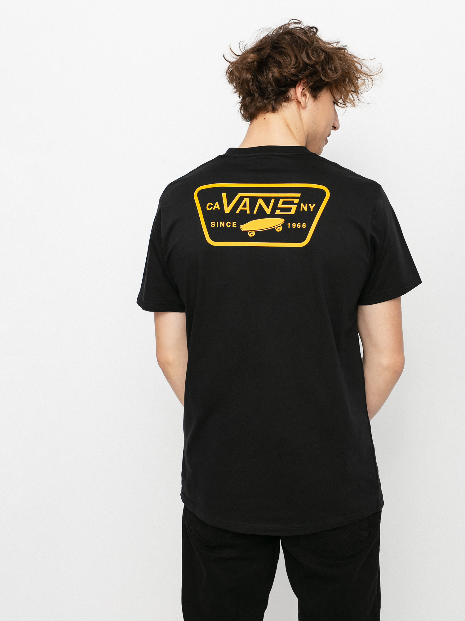 T-shirt Vans Full Patch Back (black/saffron)