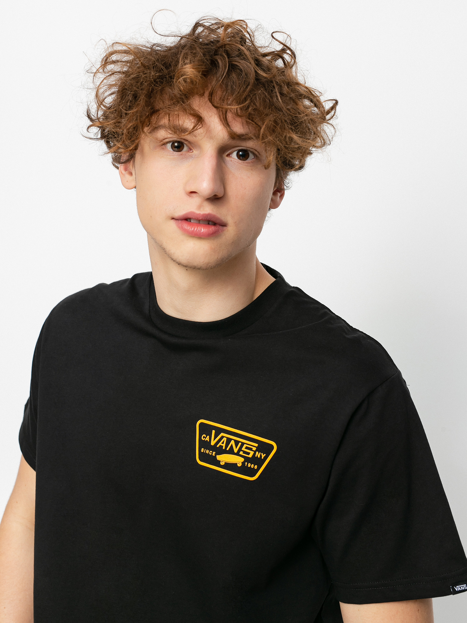 T-shirt Vans Full Patch Back (black/saffron)