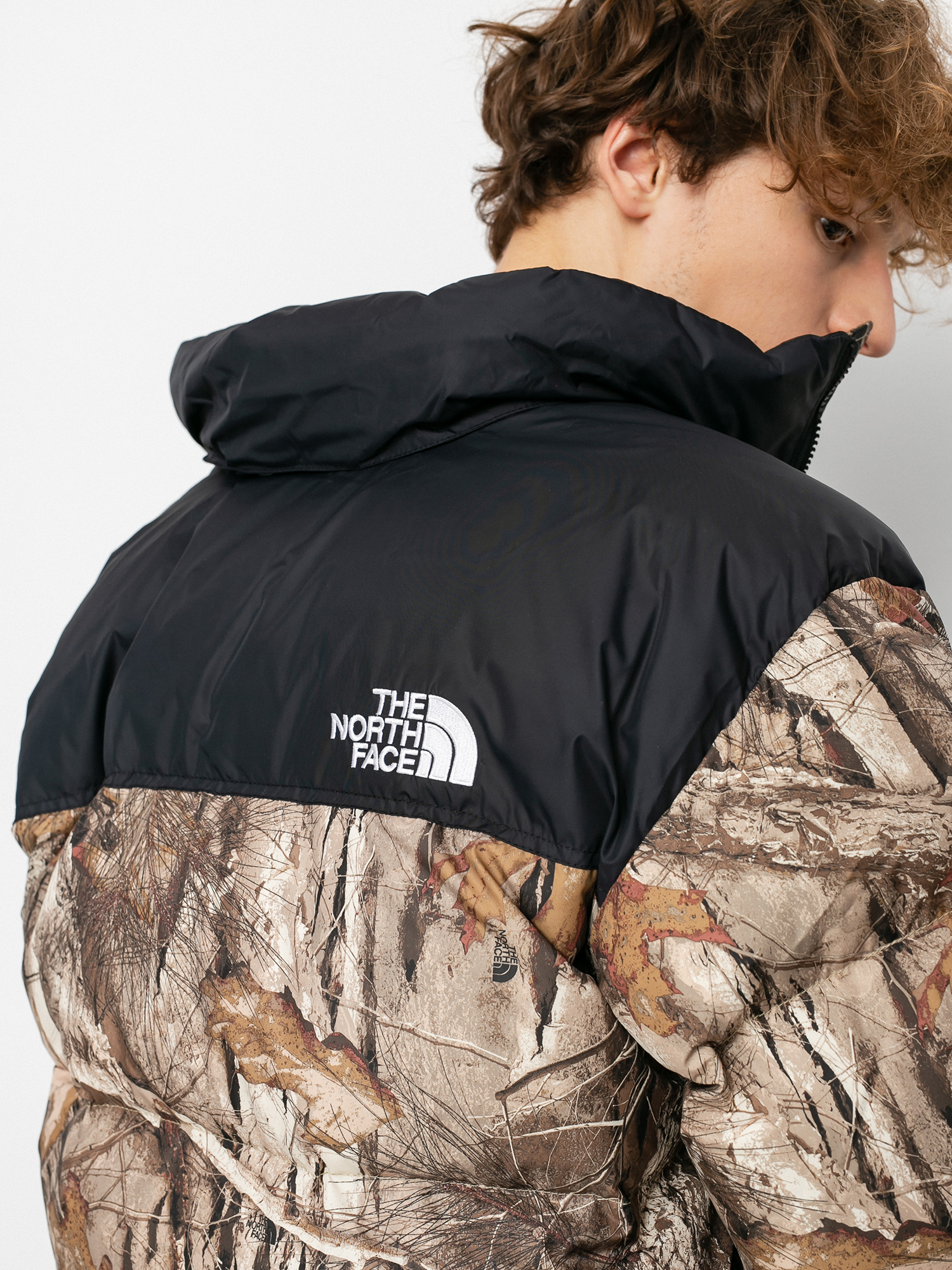 Kurtka The North Face 1996 Retro Nuptse (kelp tan forest floor print)