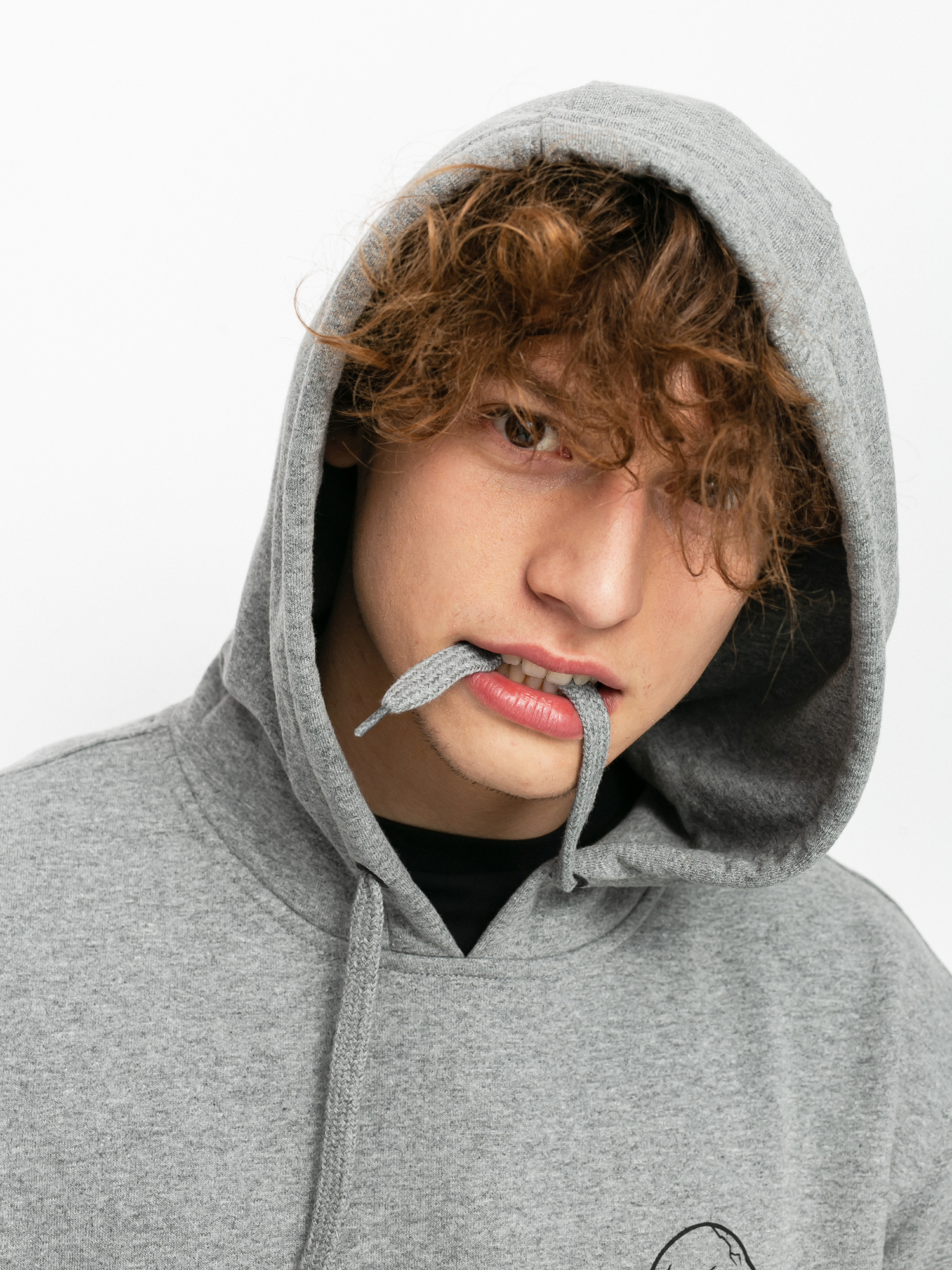 Bluza z kapturem Vans Rose Bed HD (cement heather)