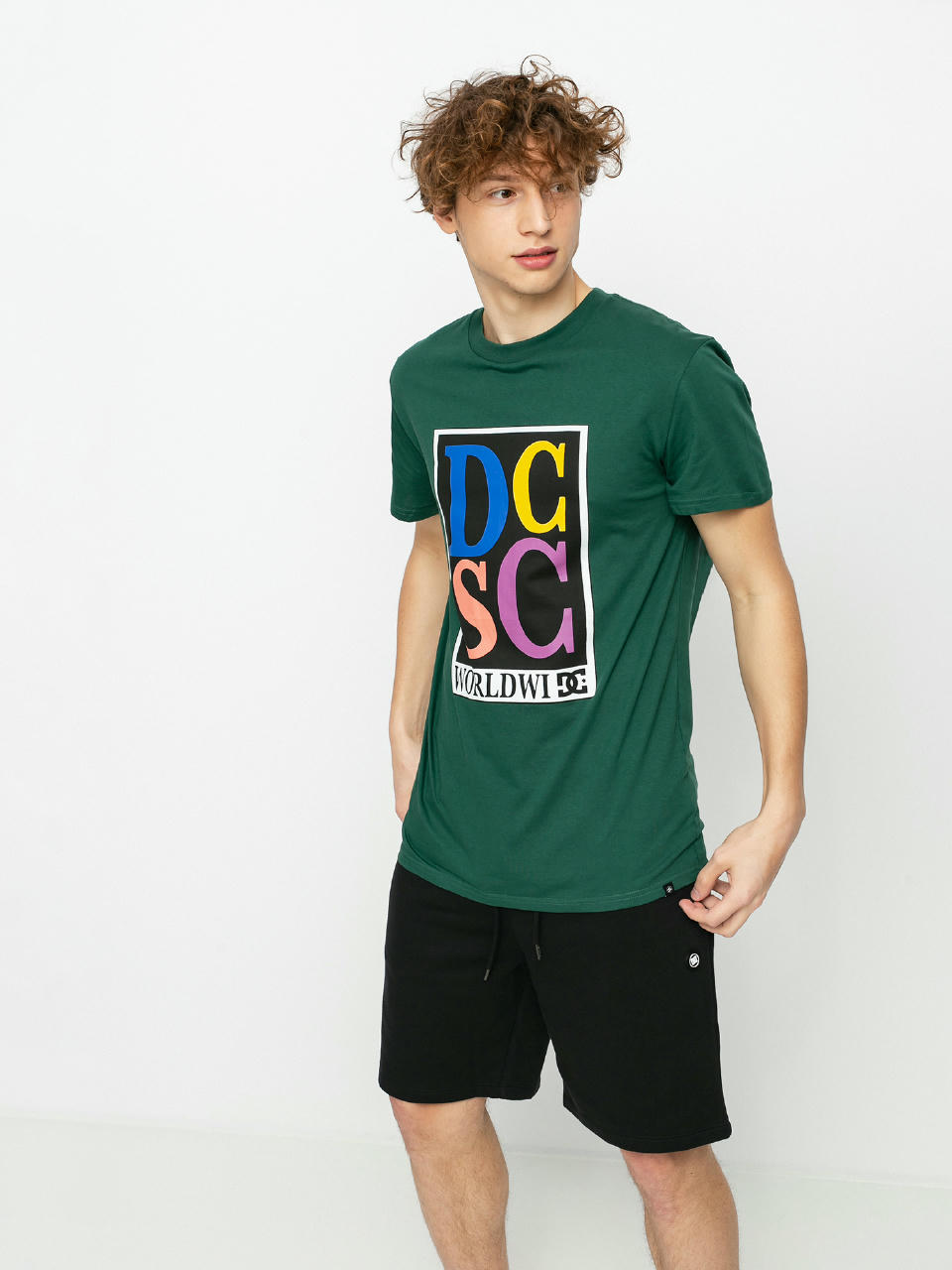 T-shirt DC Big Caps (dark green)