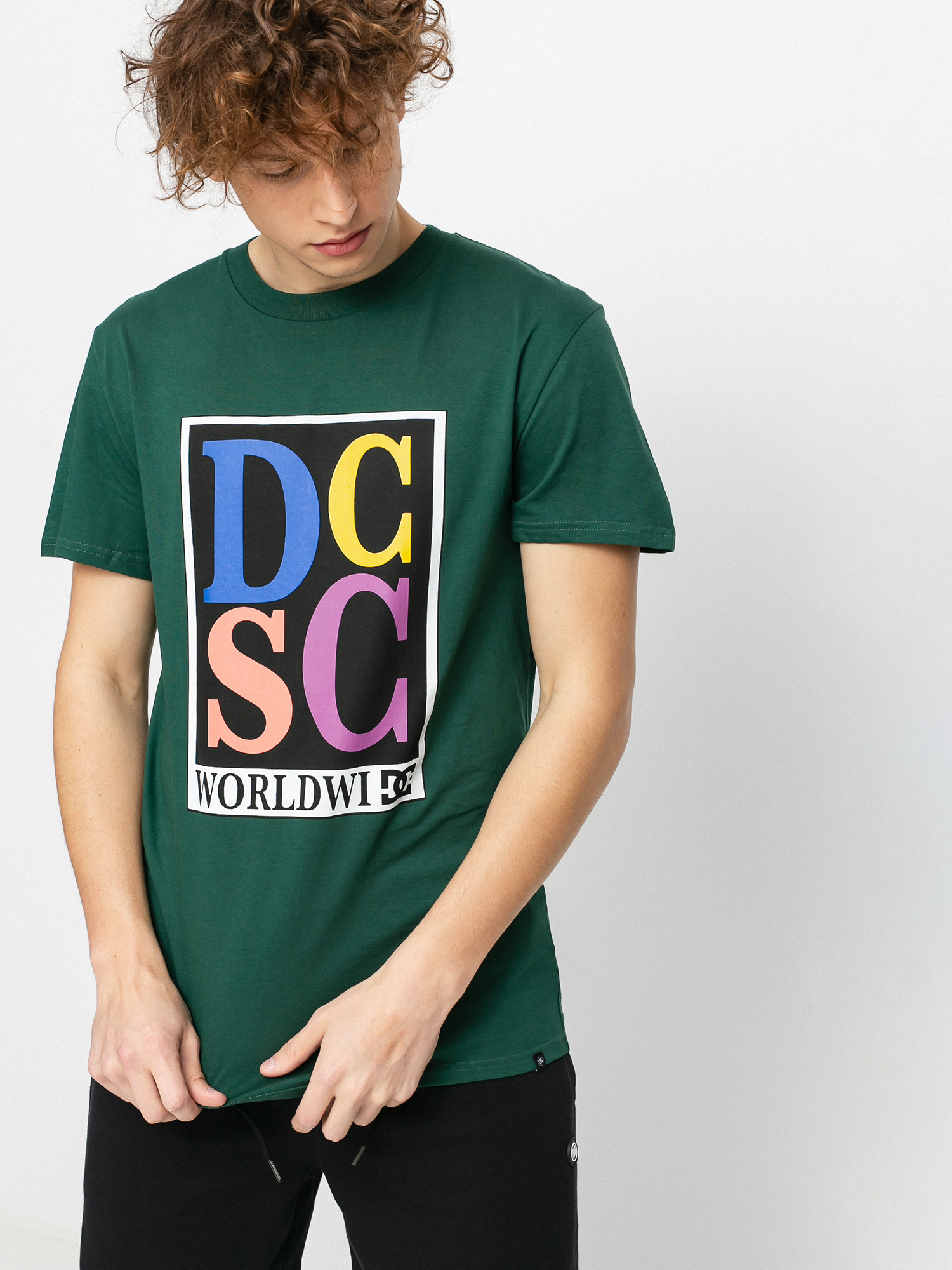 T-shirt DC Big Caps (dark green)