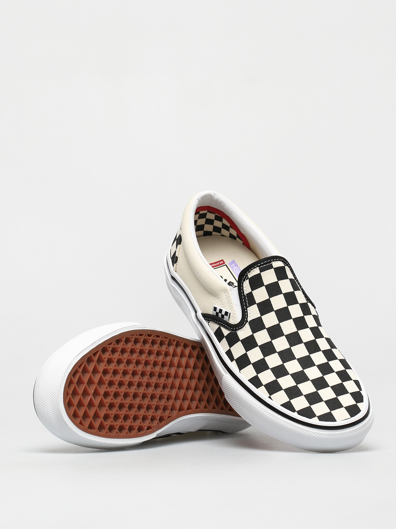 Vans Big Kids Unisex Checkerboard retailer Black& White Slip On Sneakers/Sz:1.5/NWT