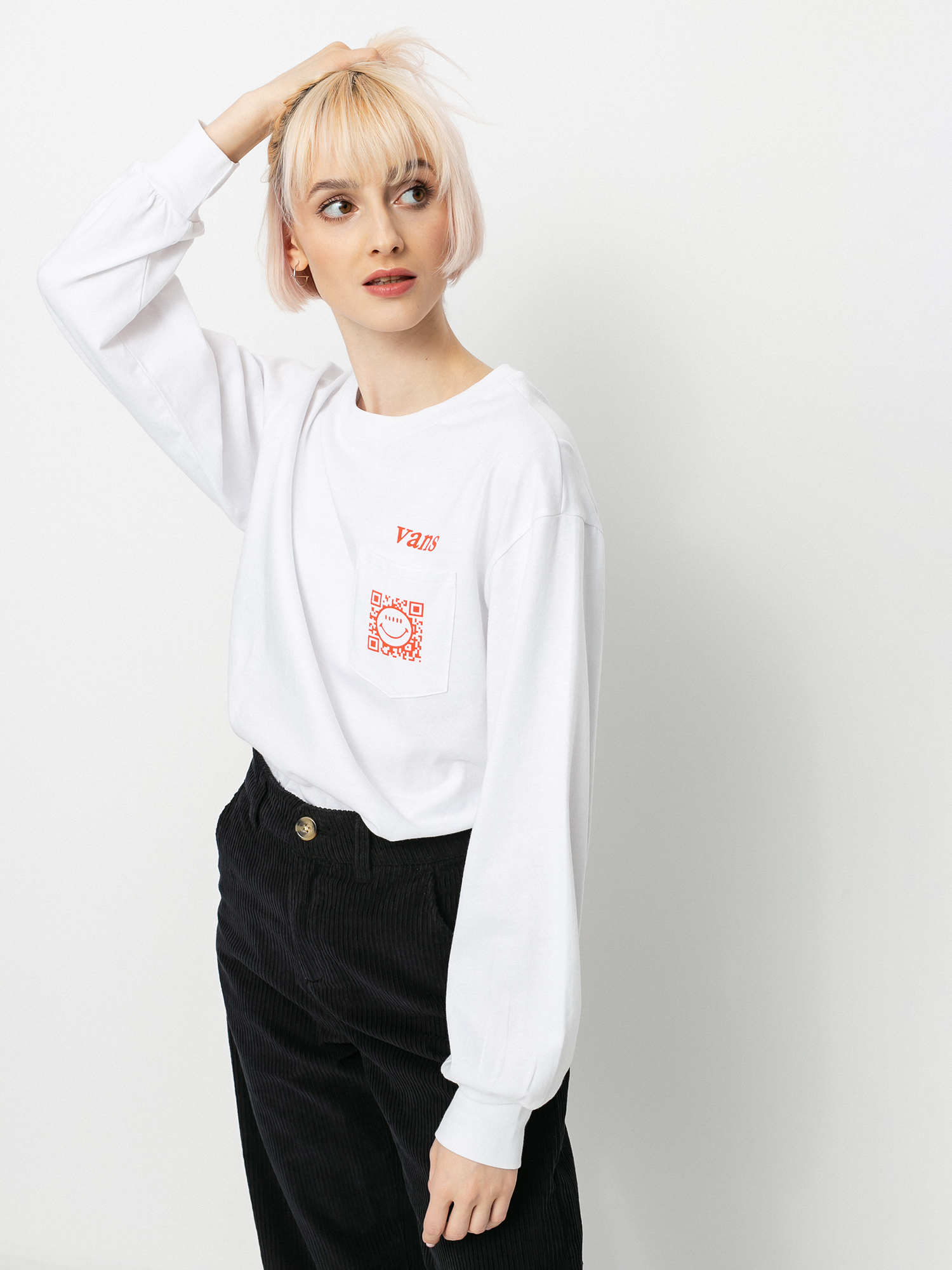 Longsleeve Vans Worldly Blousant Wmn (white)