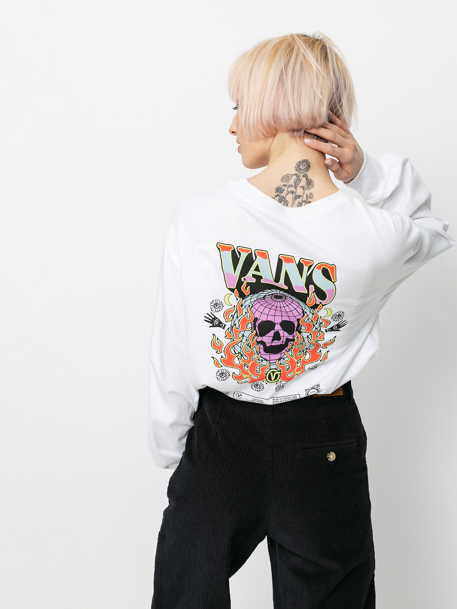 Longsleeve Vans Worldly Blousant Wmn (white)