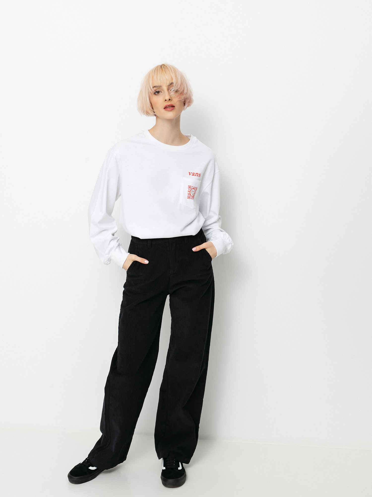 Longsleeve Vans Worldly Blousant Wmn (white)