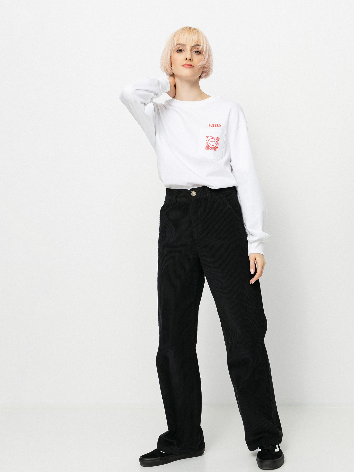 Longsleeve Vans Worldly Blousant Wmn (white)