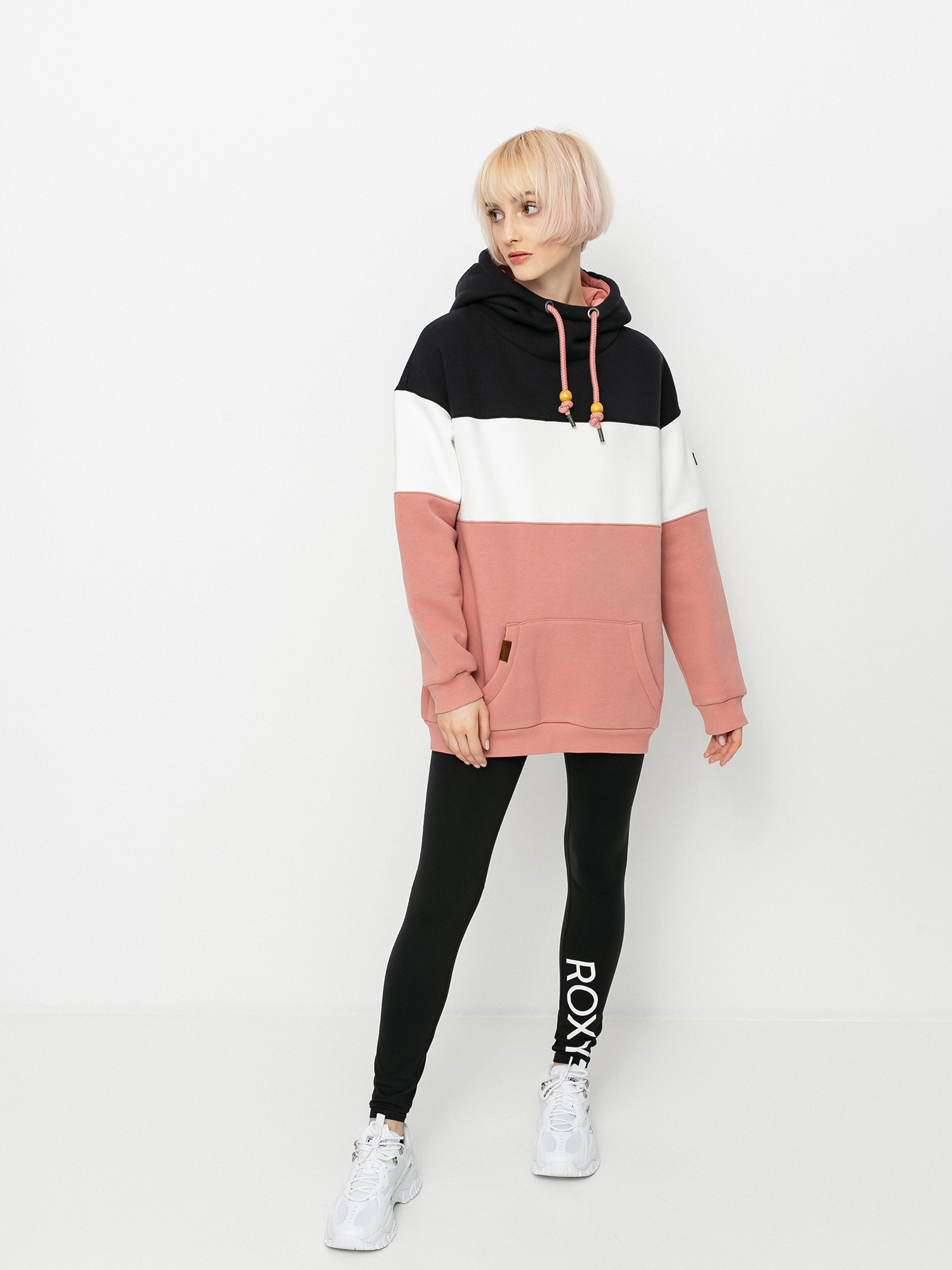 Bluza z kapturem Roxy Coastal Escape HD Wmn (ash rose)