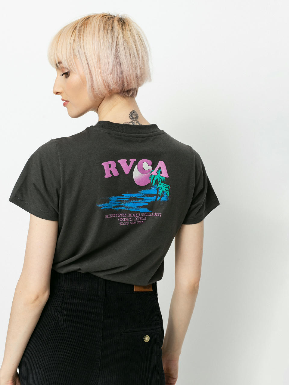 T-shirt RVCA Postcard Wmn (pirate black)