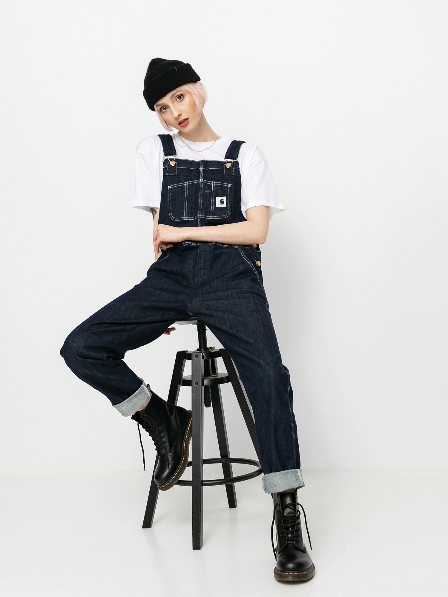 Spodnie Carhartt WIP Bib Overall Wmn (blue)