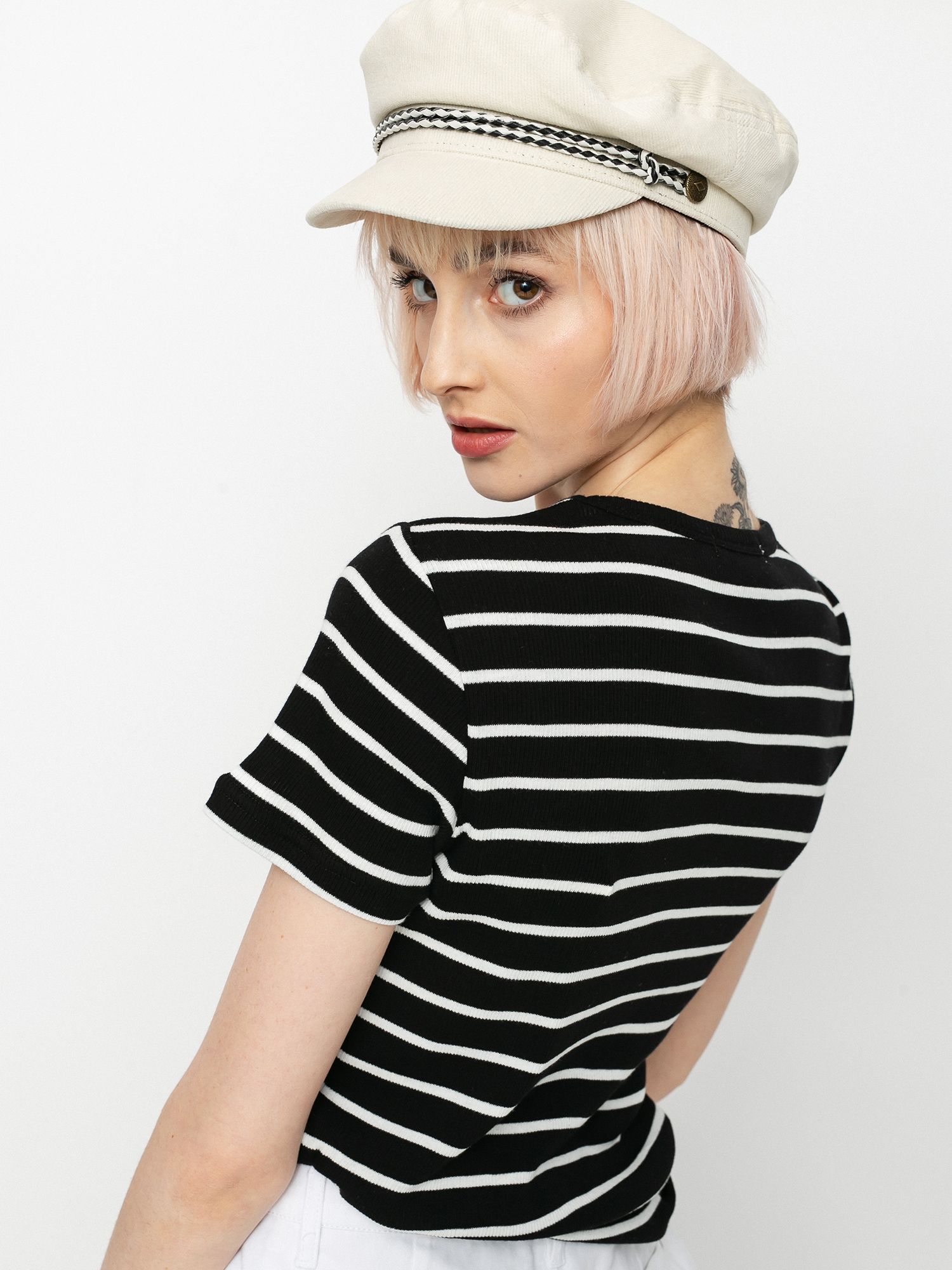 T-shirt Brixton Samantha Baby Wmn (black/white)