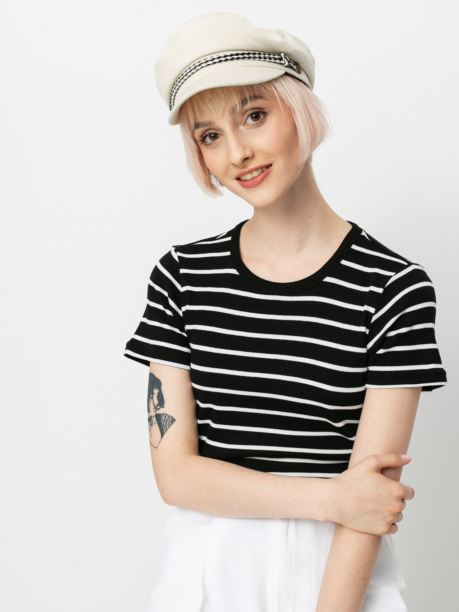 T-shirt Brixton Samantha Baby Wmn (black/white)